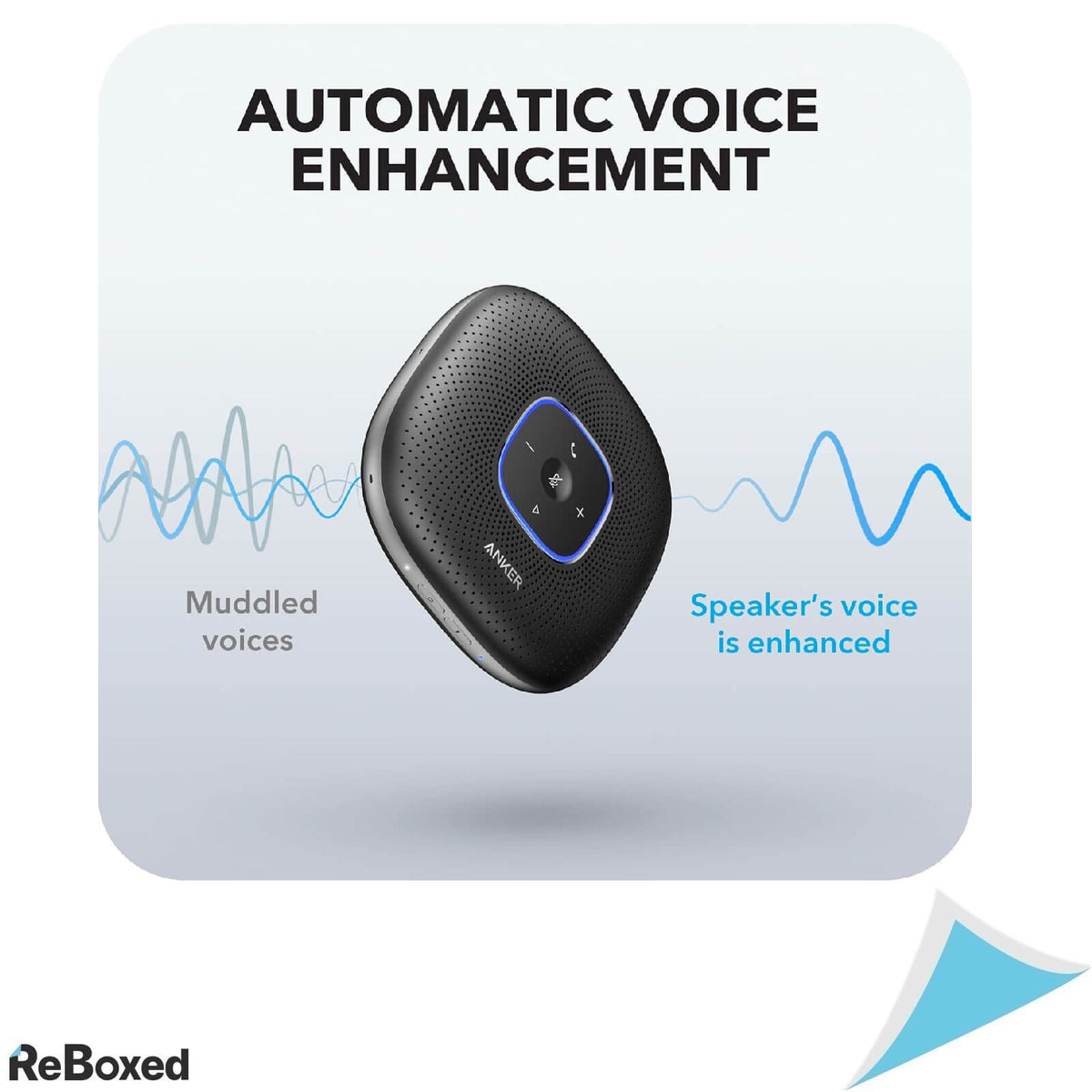 PowerConf Anker Difuzor Bluetooth Portabil 6 microfoane