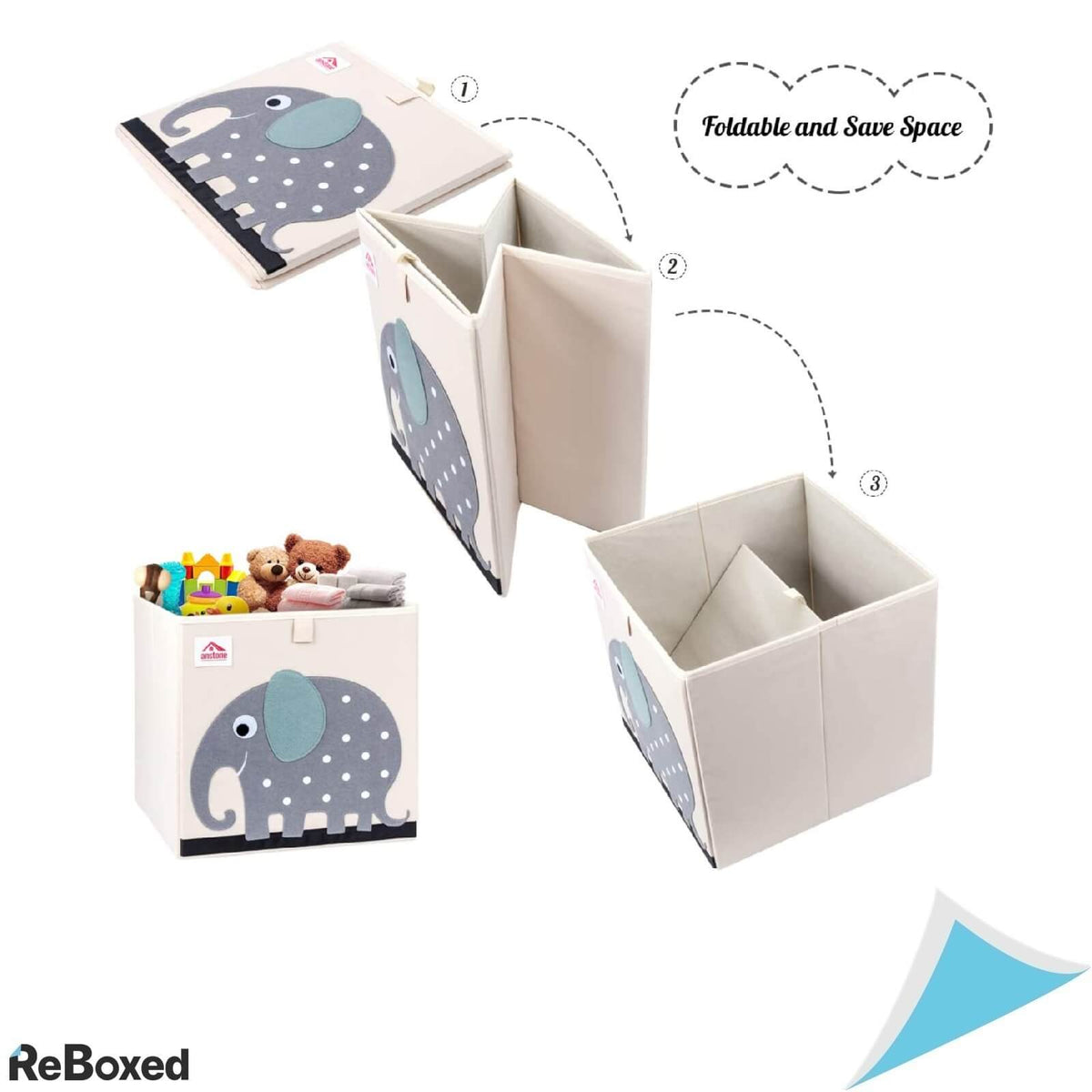 Anstore Cutie Pliabila Elefant Organizator Camera Copil