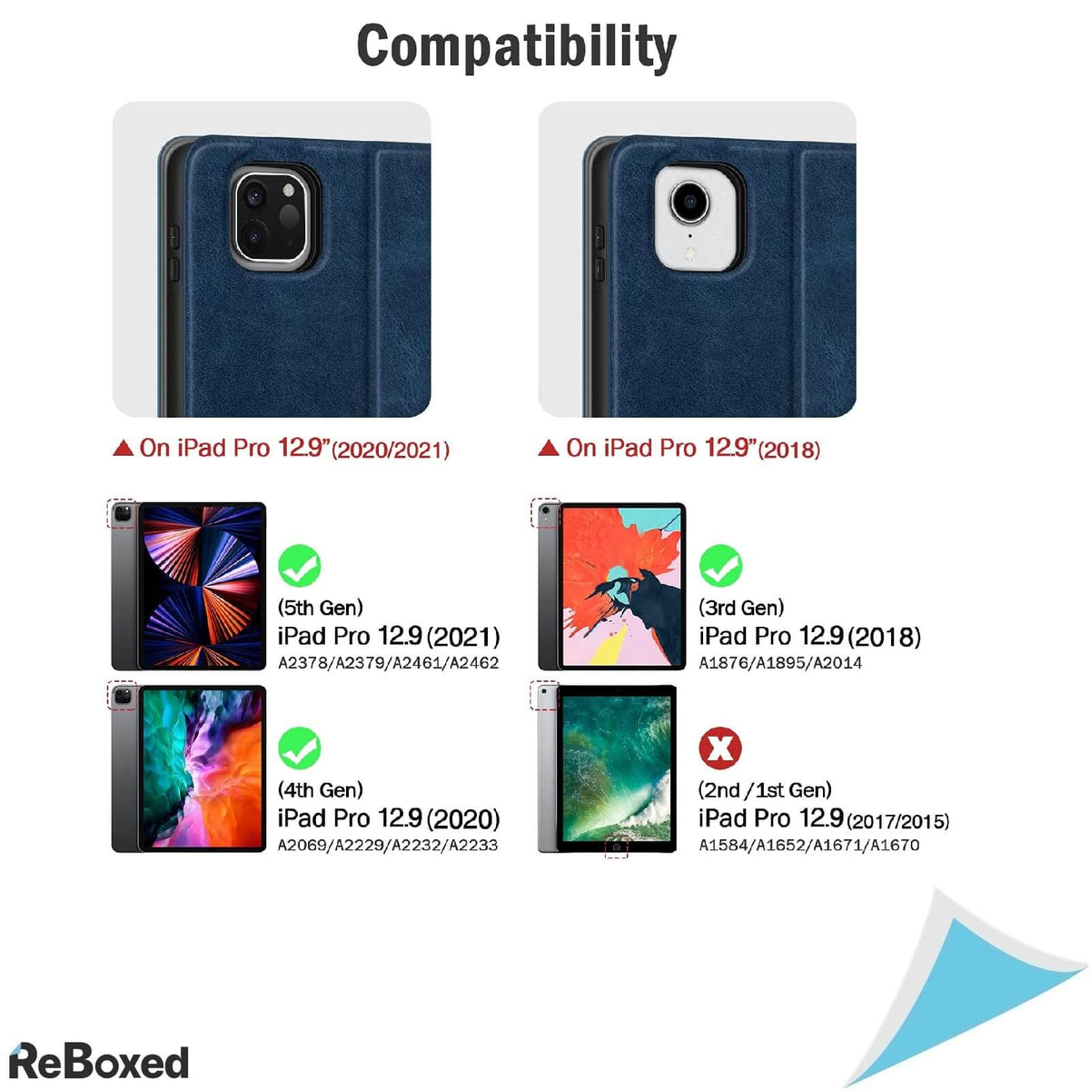 Antbox Husa Pentru IPad Pro 12.9inch 2018 2020 2021 Albastru