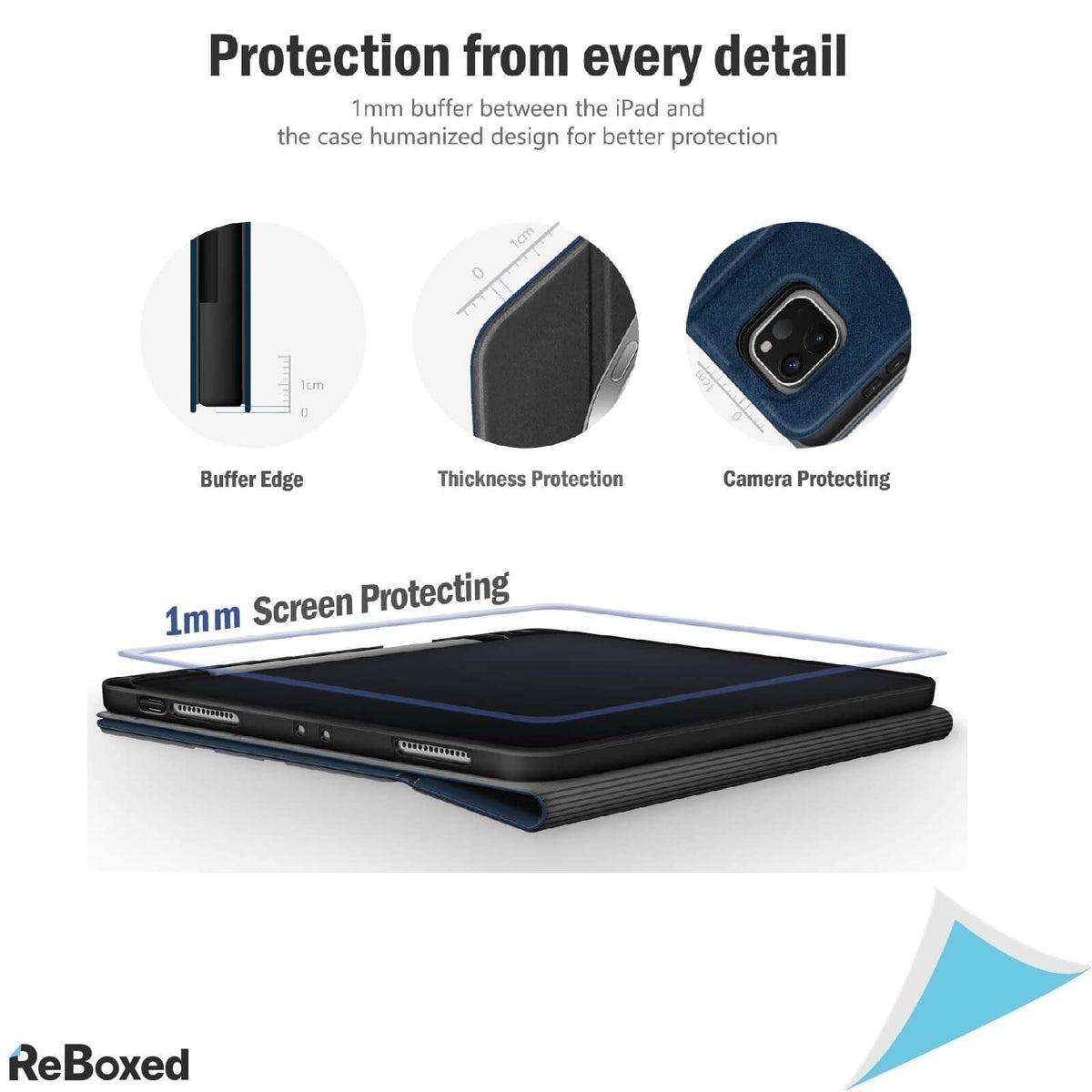 Antbox Husa Pentru IPad Pro 12.9inch 2018 2020 2021 Albastru