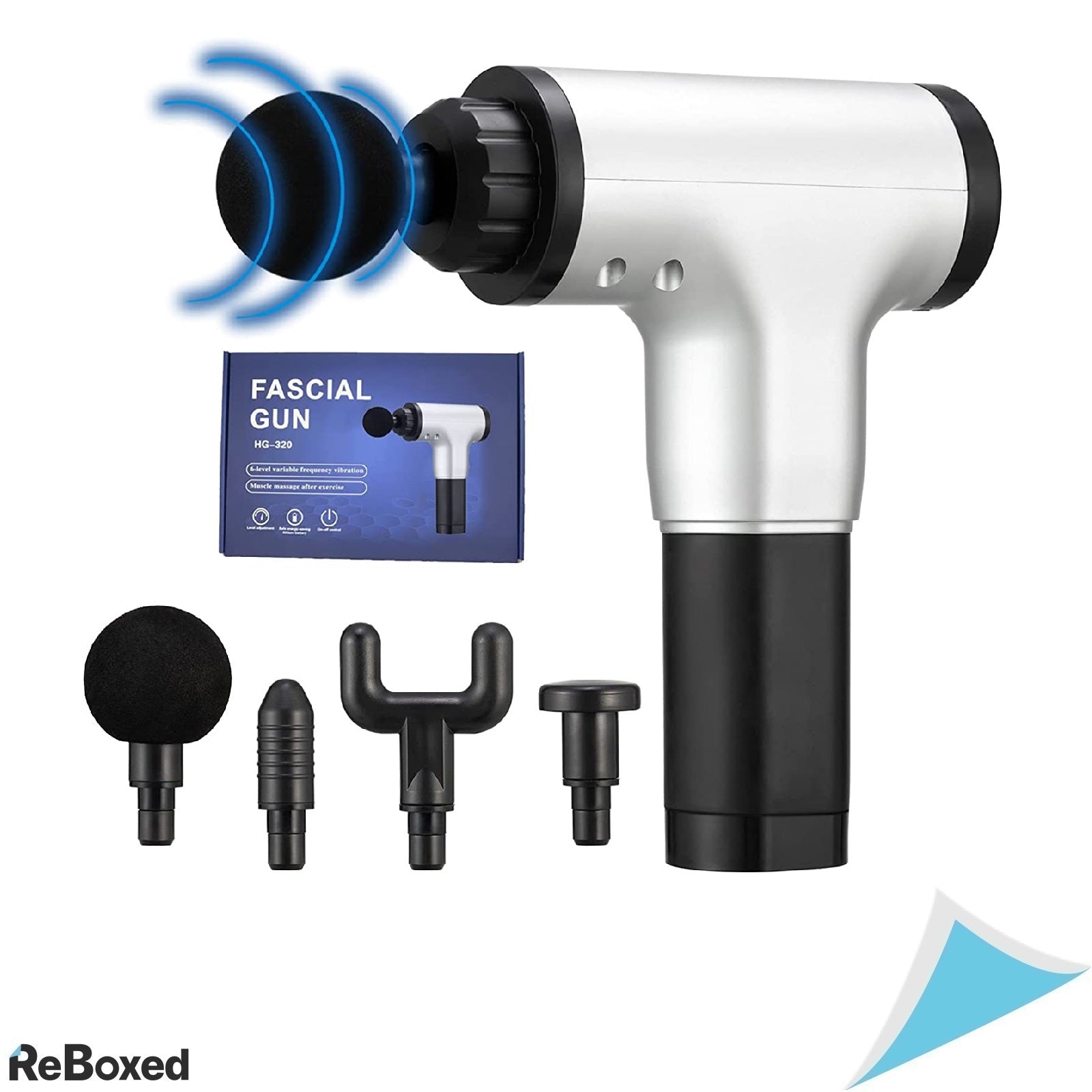 Aparat de VibroMasaj Muscular 4 Capete 6 Viteze 2000mAh