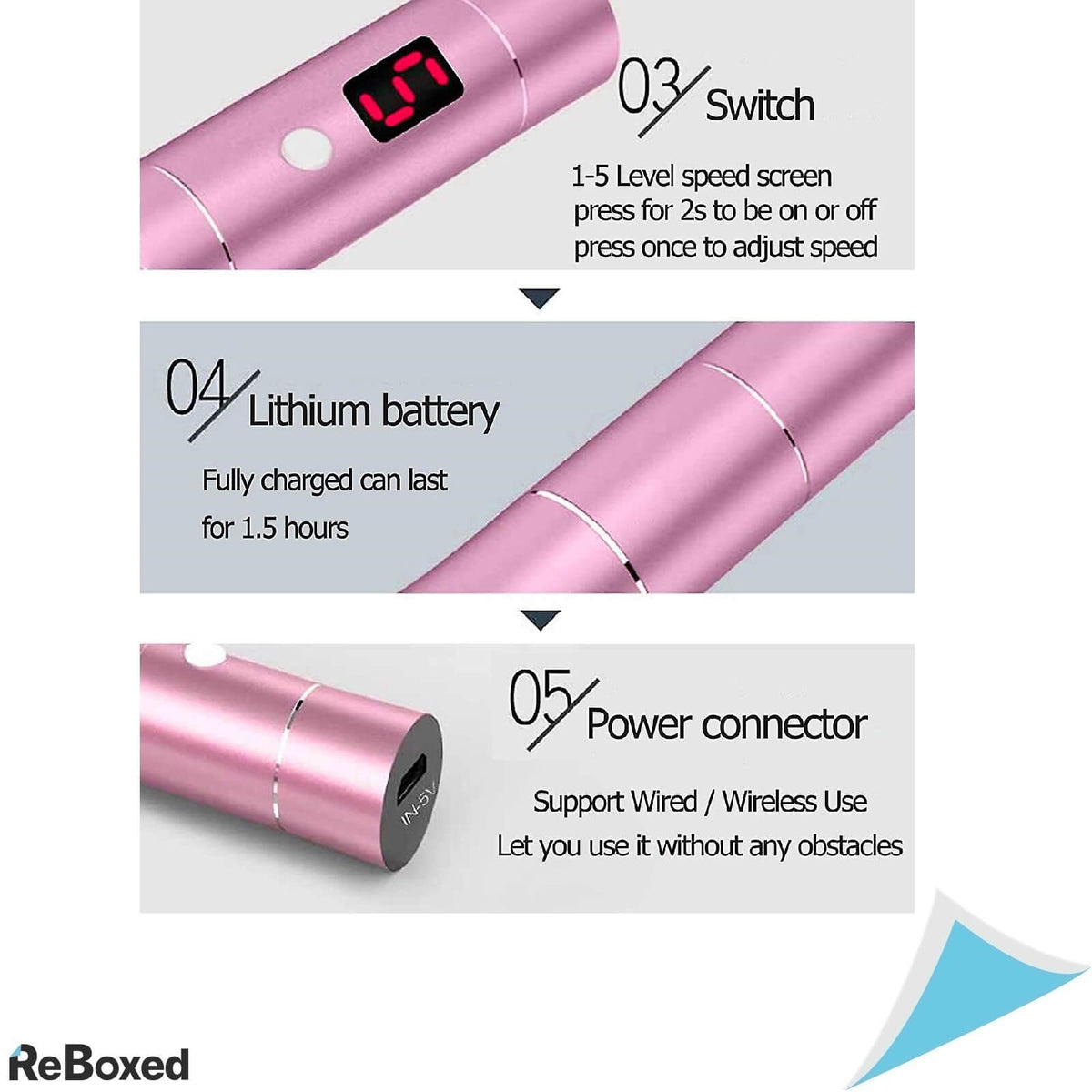 BeautLinks Pen Electric Microneedling Reincarcabil 10 Rezerve