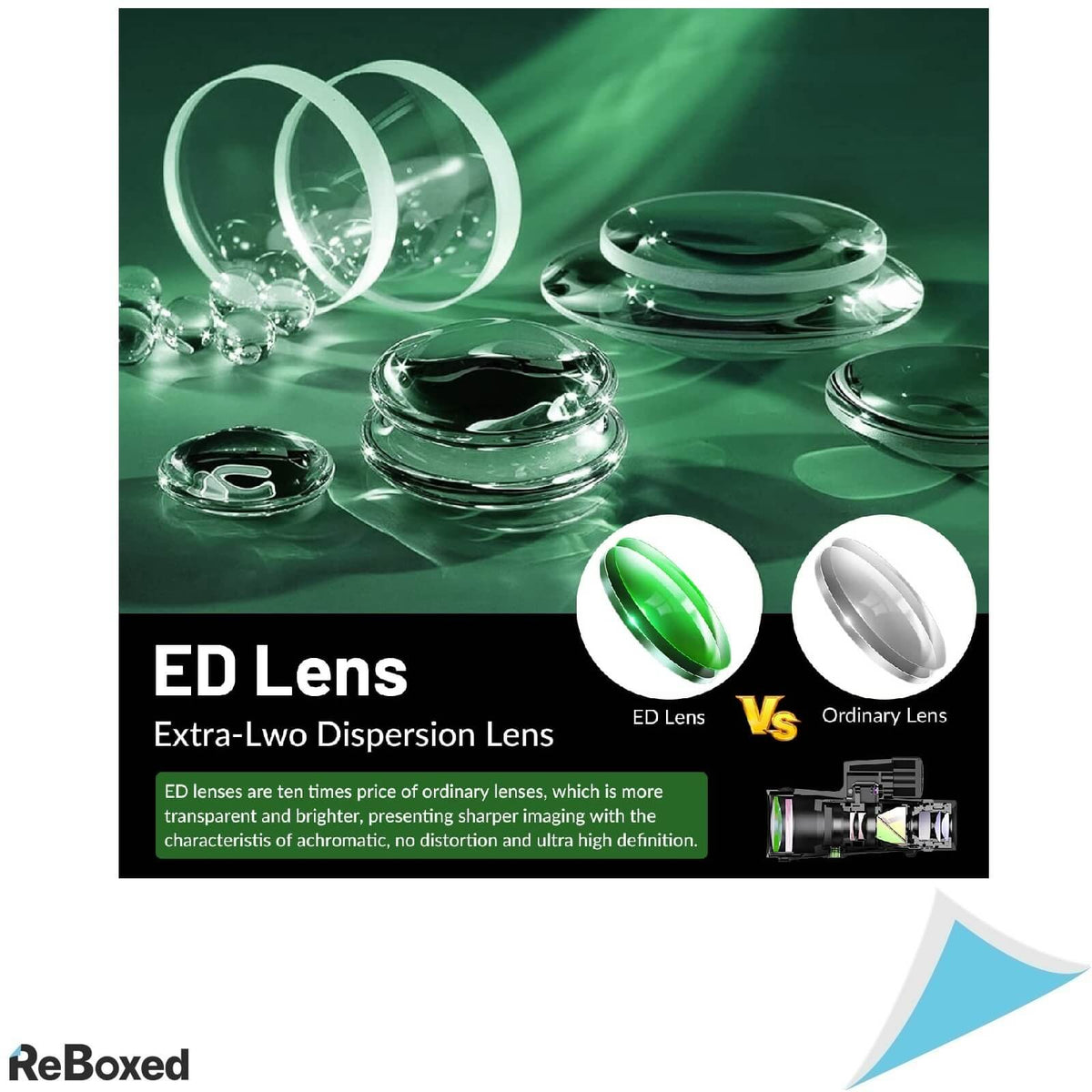 Apexel 12x50 ED Telescop Monocular 12X FMC BAK4 WaterProof