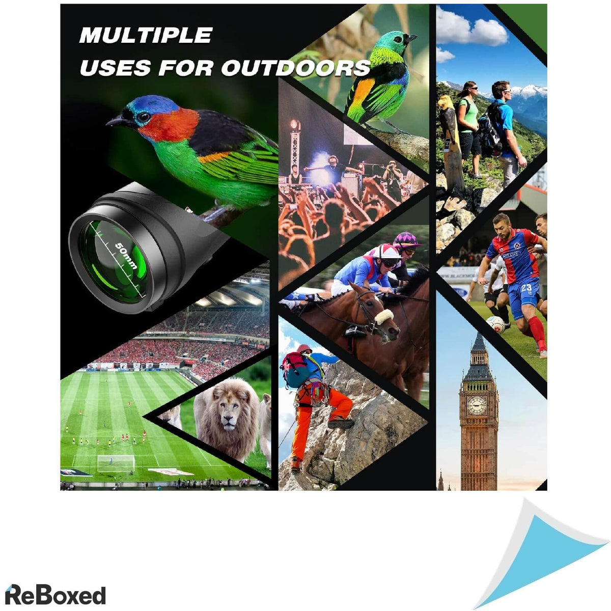 Apexel 12x50 ED Telescop Monocular 12X FMC BAK4 WaterProof