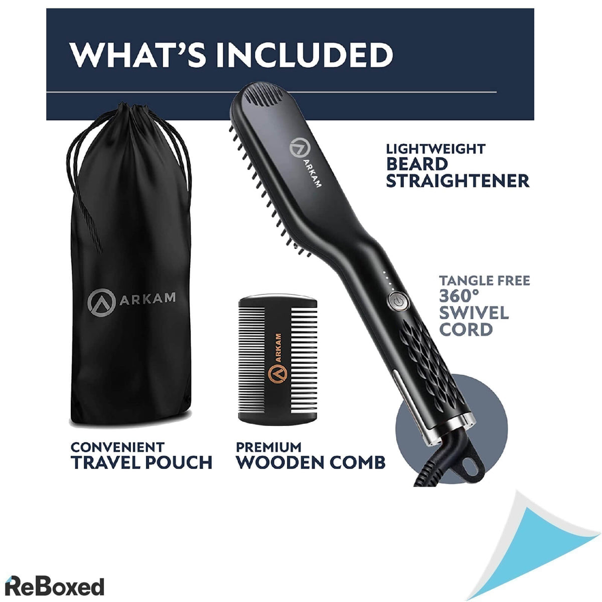 Arkam Premium Perie IONICA Incalzita Indreptat Barba Medie