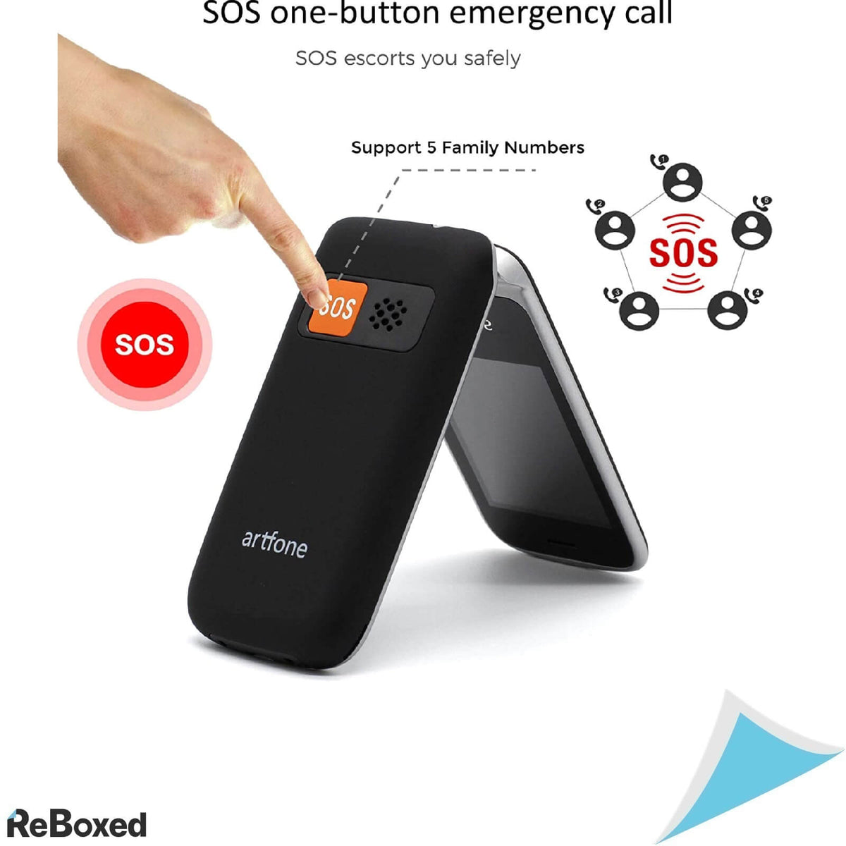 artfone CF241A Telefon Mobil GSM 2G 2.4 LCD pentru Varstnici