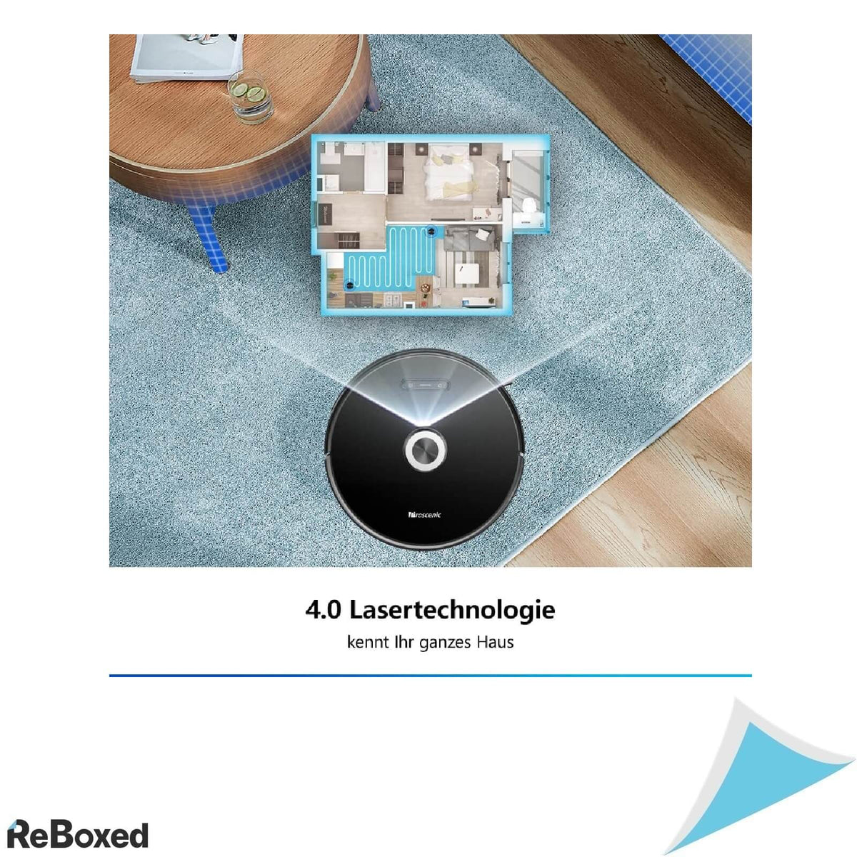 Proscenic M8 PRO Aspirator Robot 3000Pa Navigare Laser LDS Aplicatie