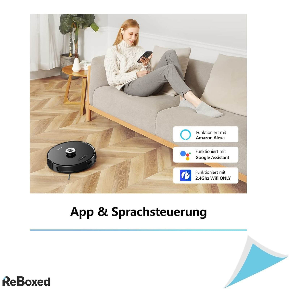 Proscenic M8 PRO Aspirator Robot 3000Pa Navigare Laser LDS Aplicatie