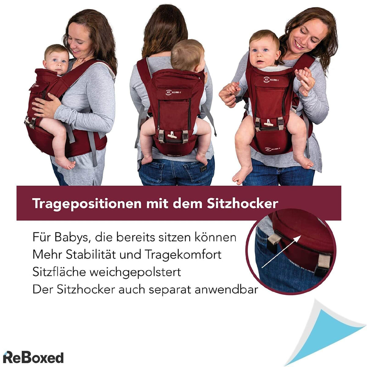 AT-Allure-T Marsupiu Bebelusi 7 Moduri de Purtare 15Kg