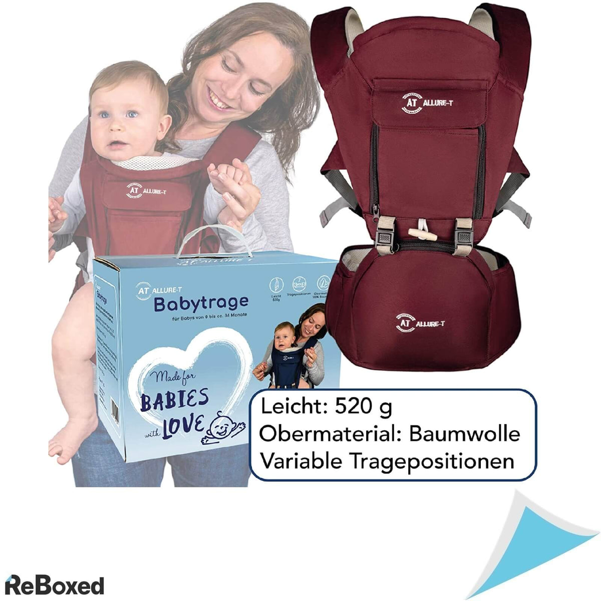 AT-Allure-T Marsupiu Bebelusi 7 Moduri de Purtare 15Kg