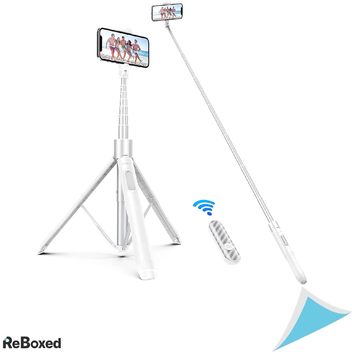 Atumtek Selfie Stick 150cm 3-in-1 Bluetooth Aluminiu Telecomanda