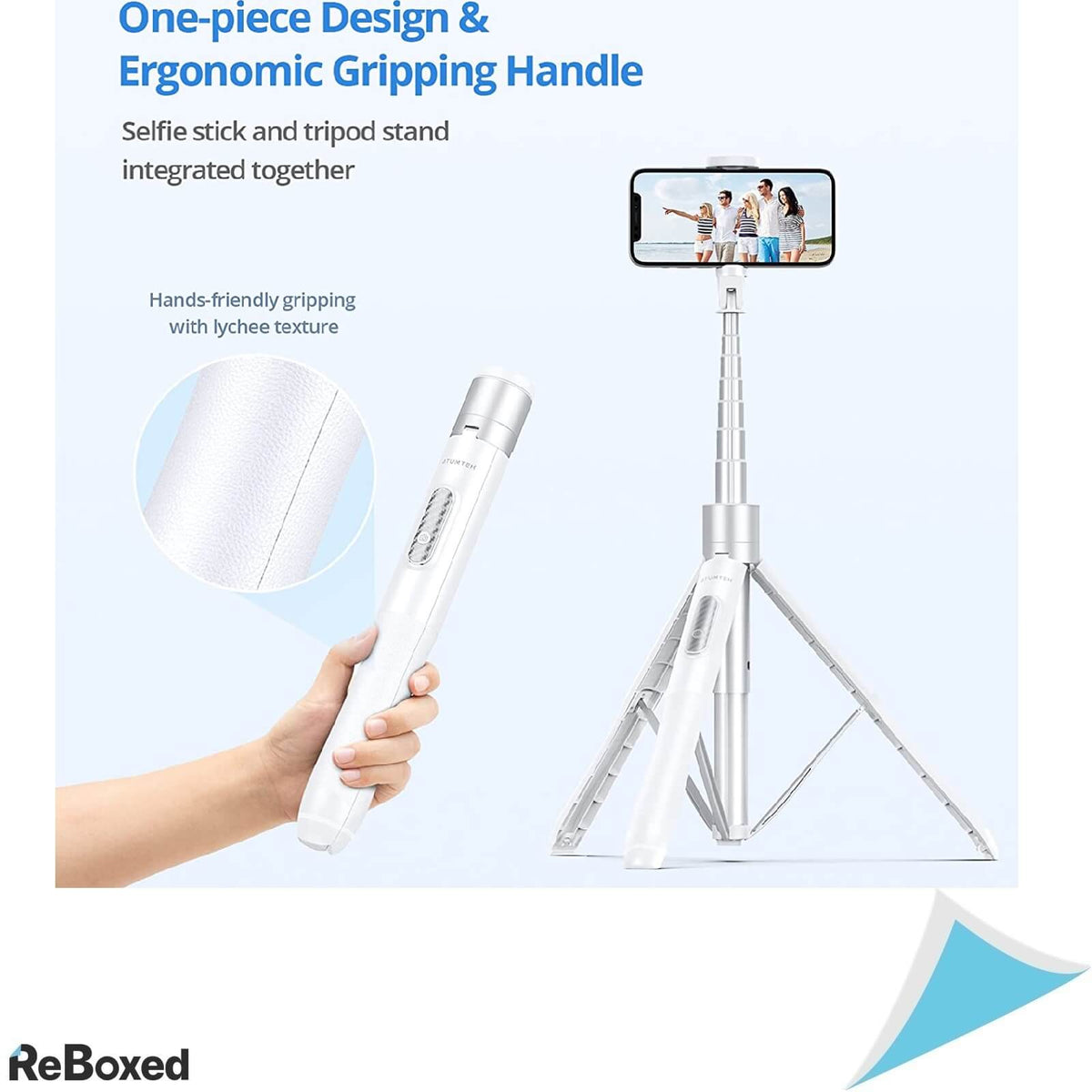 Atumtek Selfie Stick 150cm 3-in-1 Bluetooth Aluminiu Telecomanda