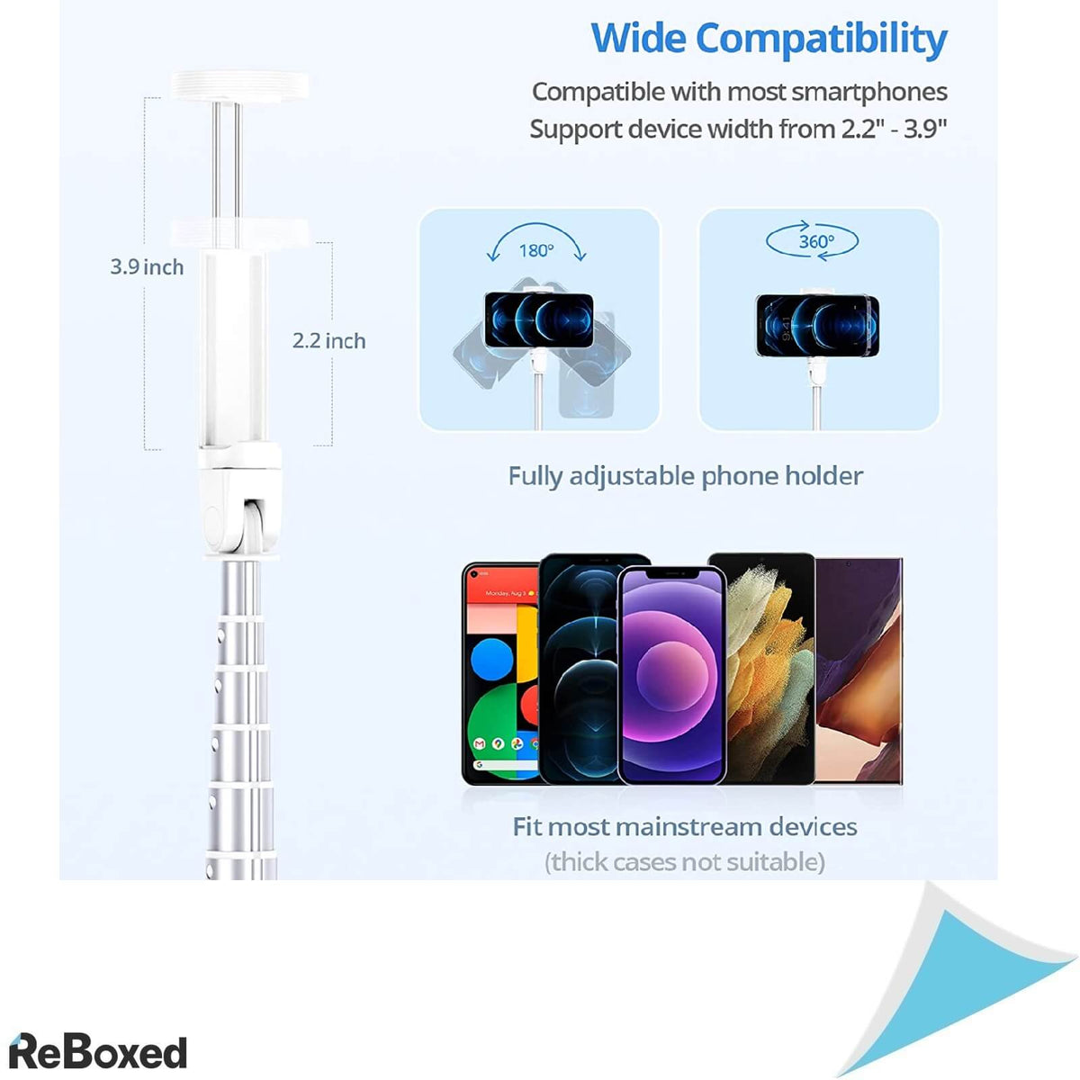 Atumtek Selfie Stick 150cm 3-in-1 Bluetooth Aluminiu Telecomanda