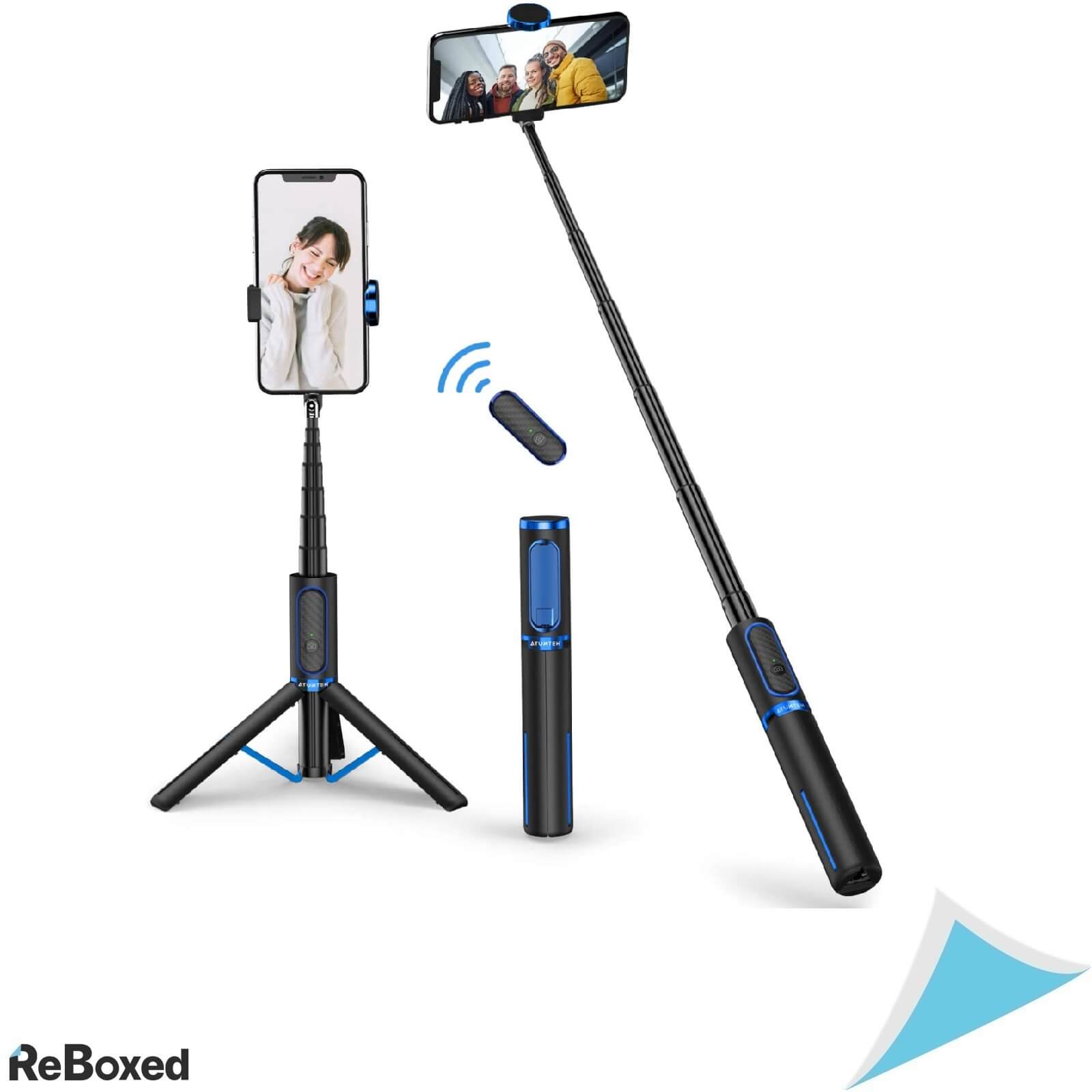 Atumtek Selfie Stick 3-in-1 Bluetooth Aluminiu Telecomanda