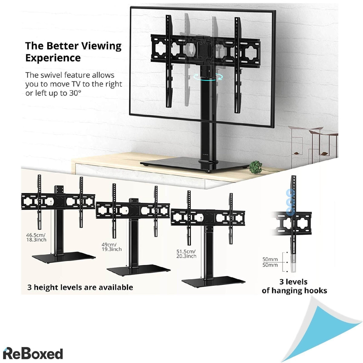 Atumtek Suport de Masa Display TV VESA 94-165cm 40Kg
