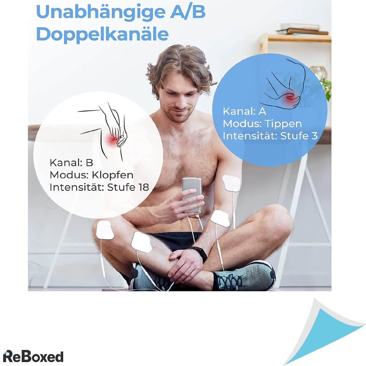 Auvon Dispozitiv Electrostimulare TENS 20 programe