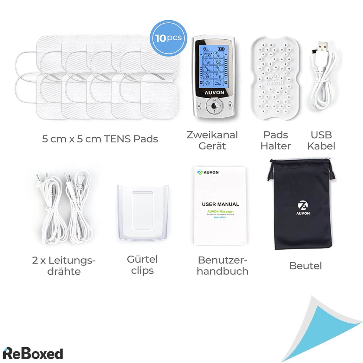 Auvon Dispozitiv Electrostimulare TENS 20 programe