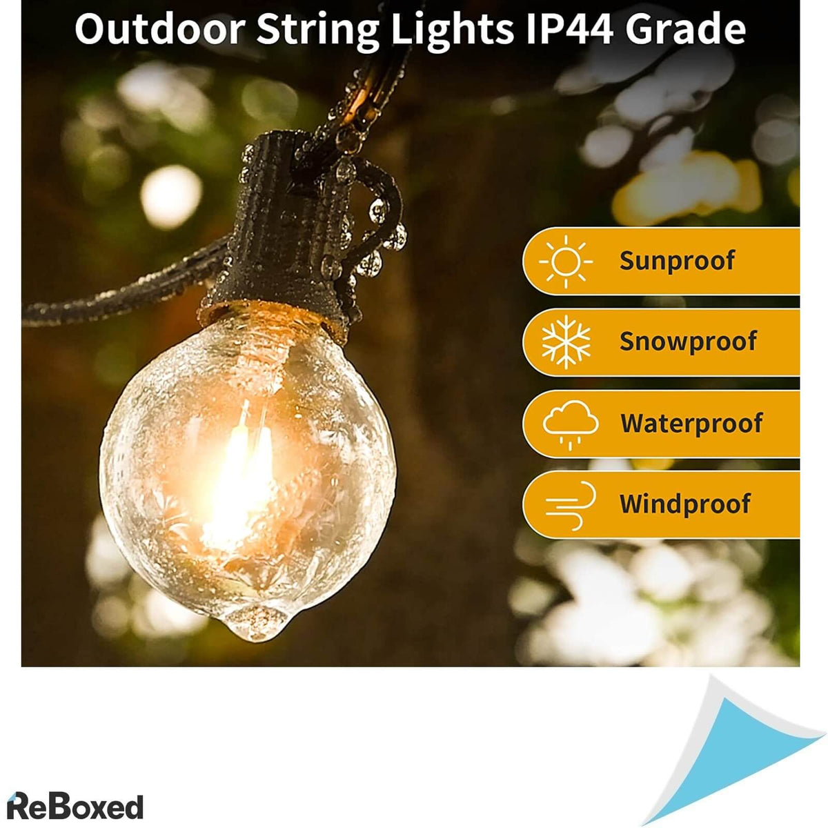 Avanlo Lumini LED de Exterior 15.3 metri 30 Becuri Plastic IP44