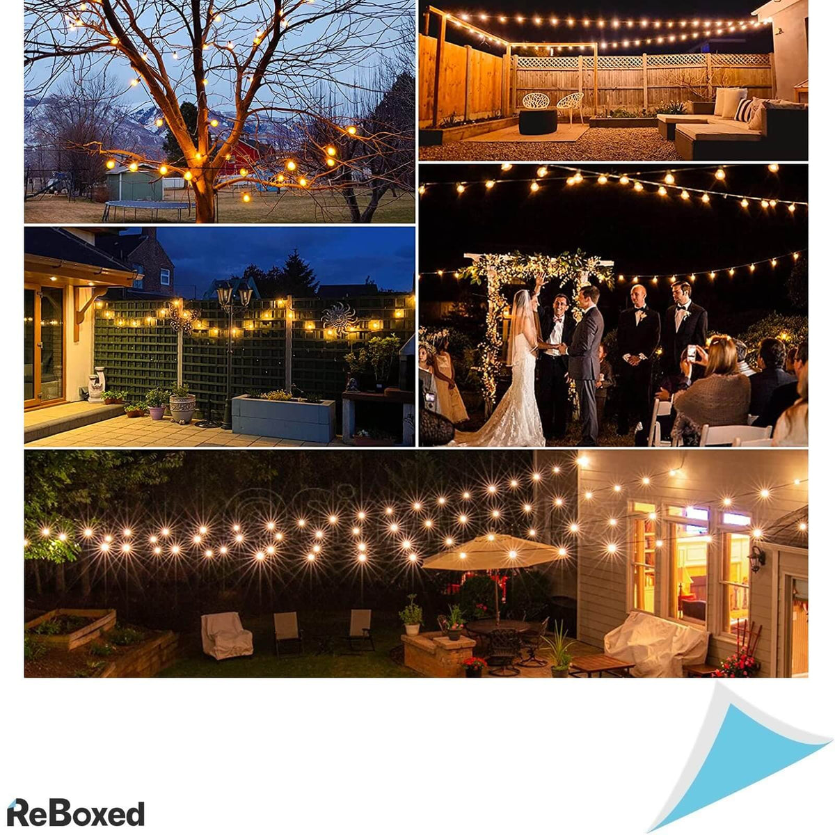 Avanlo Lumini LED de Exterior 15.3 metri 30 Becuri Plastic IP44