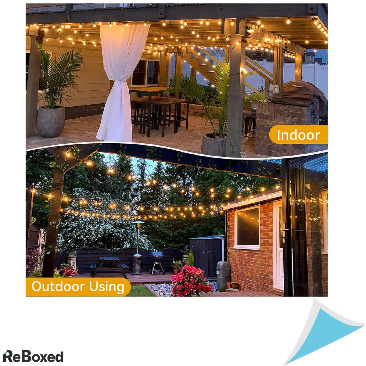 Avanlo Lumini LED de Exterior 15.3 metri 30 Becuri Plastic IP44