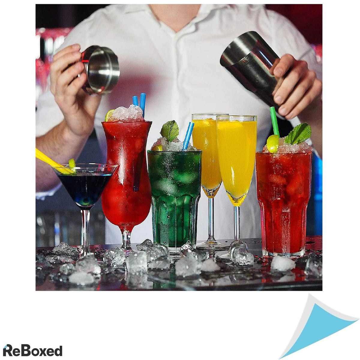 Barman Shaker XL Set Cocktail 12 Accesorii Otel Inoxidabil