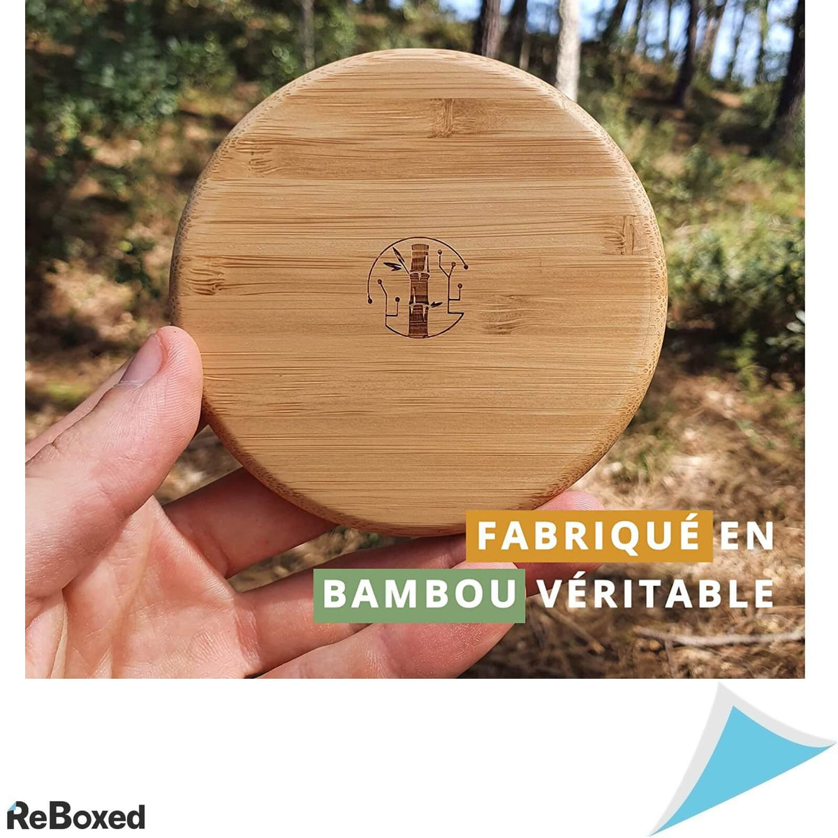 Bamboo Electronica Incarcator Qi USB-C Wireless 10W