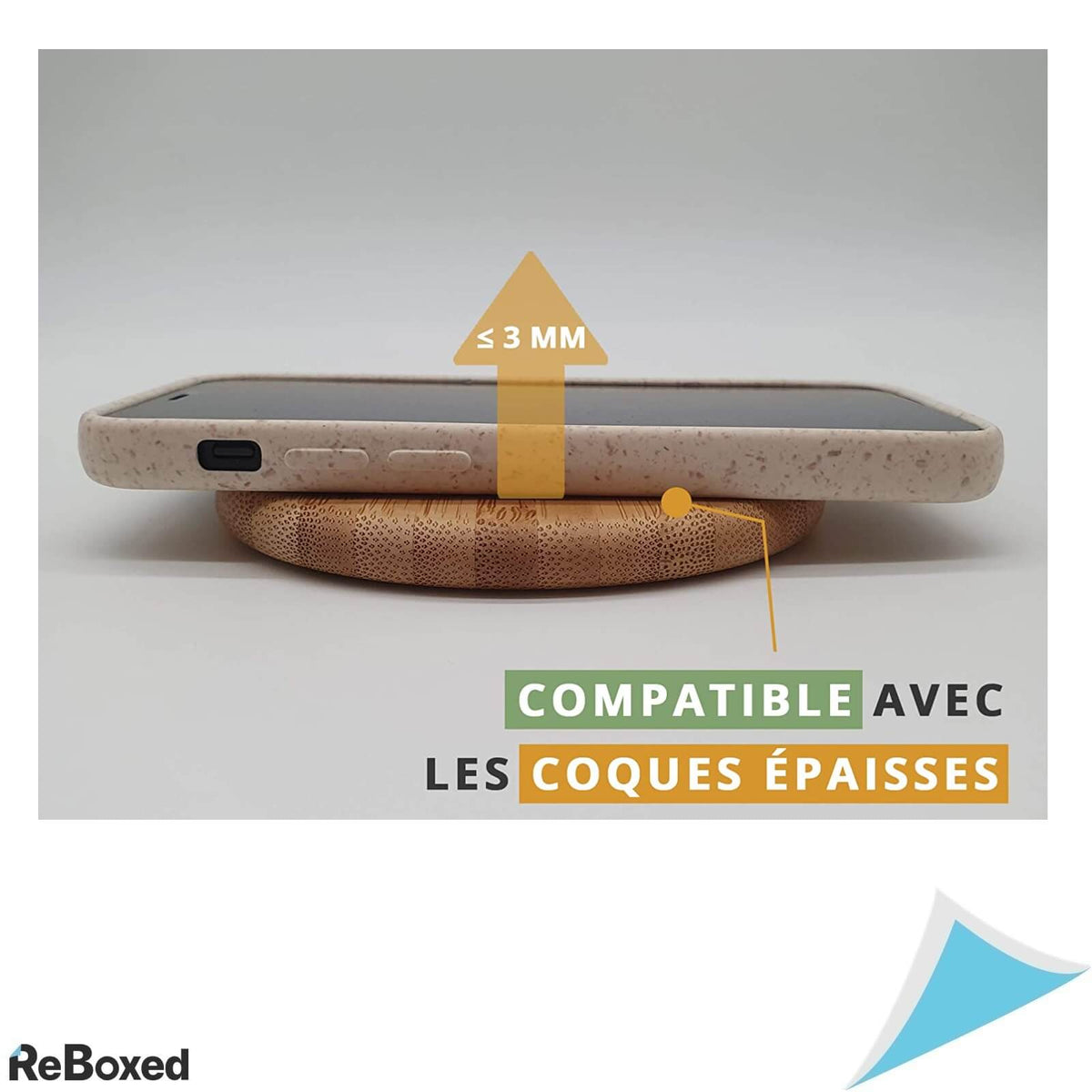 Bamboo Electronica Incarcator Qi USB-C Wireless 10W