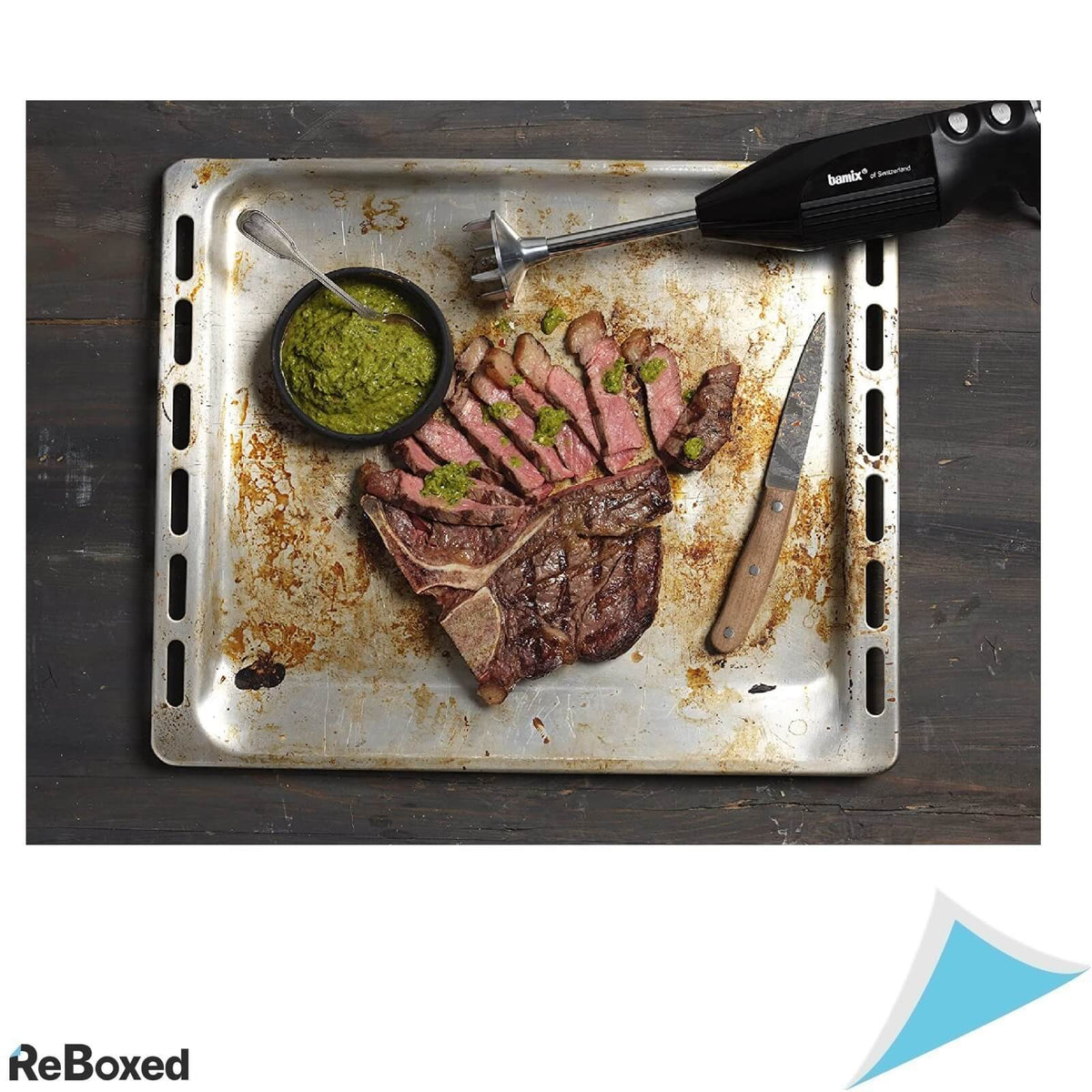 Bamix BBQ 200W Mixer Vertical Profesional Procesor cu Powderdisc