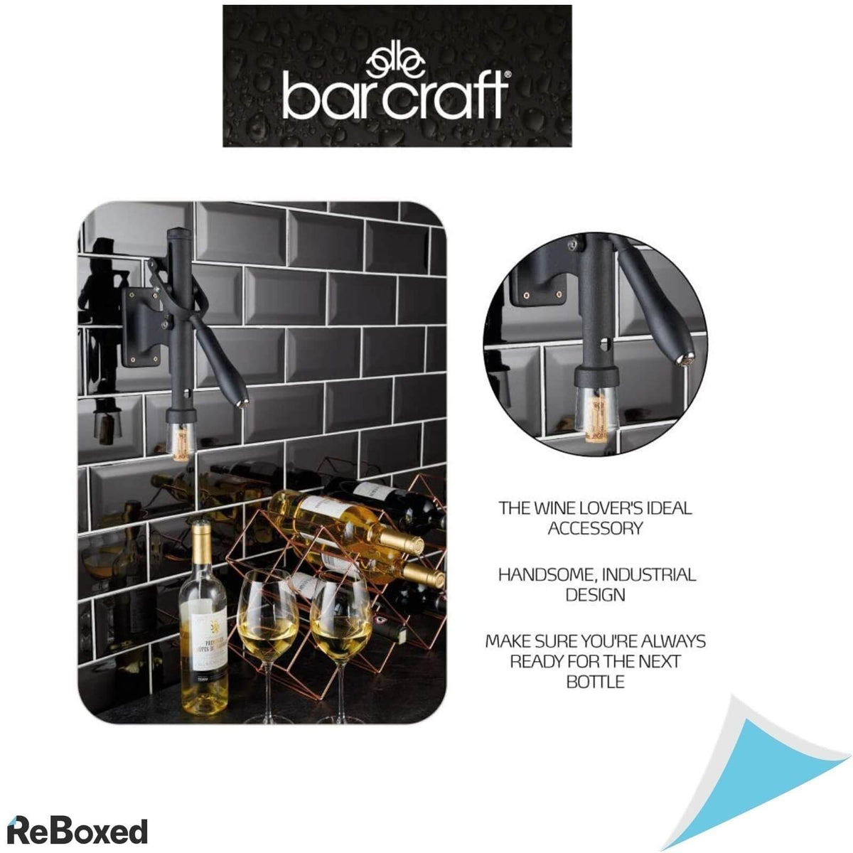 BarCraft Deschizator Tirbuson Metalic pe Perete