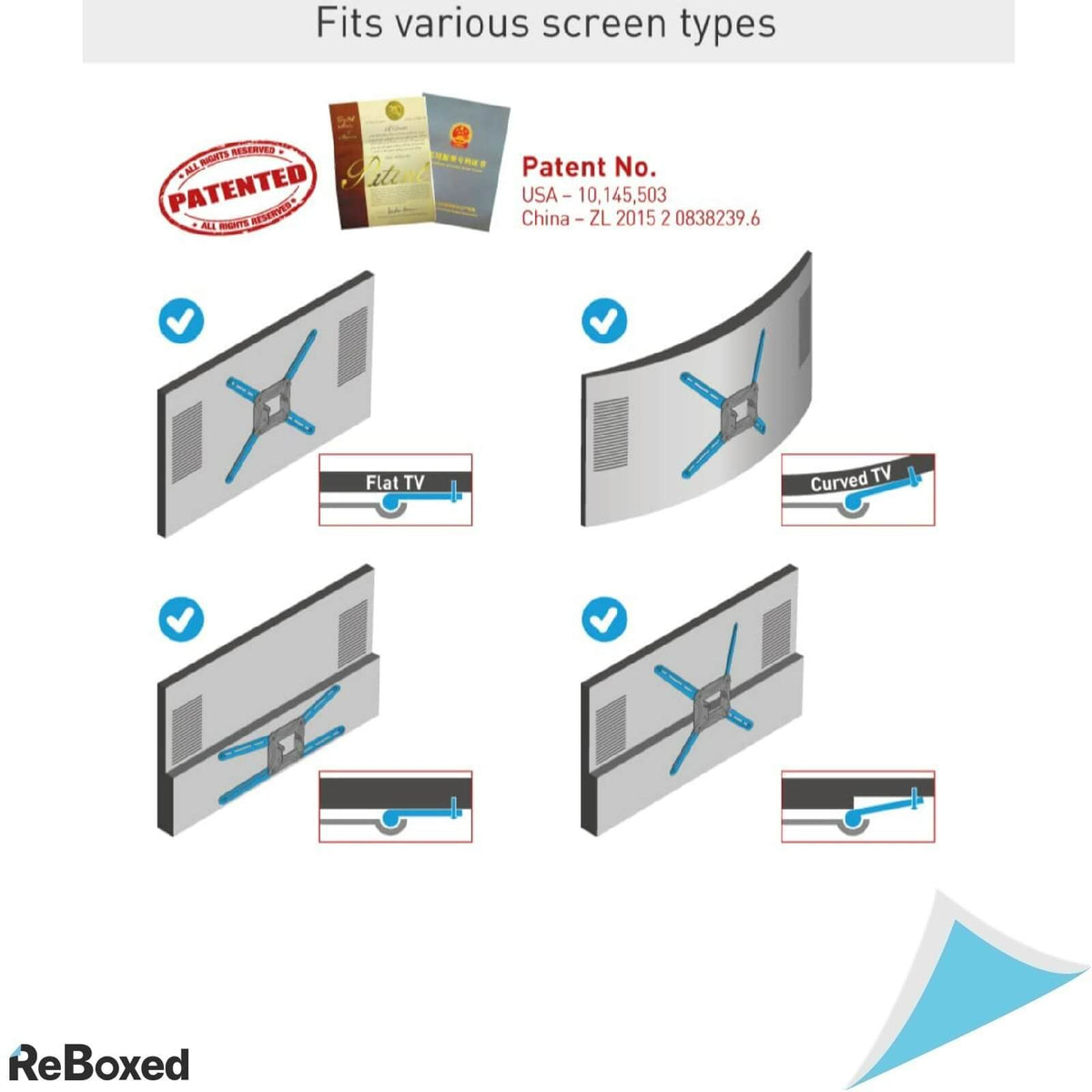 Barkan Suport TV de perete 50Kg 13-80 inch Pivot Articulabil