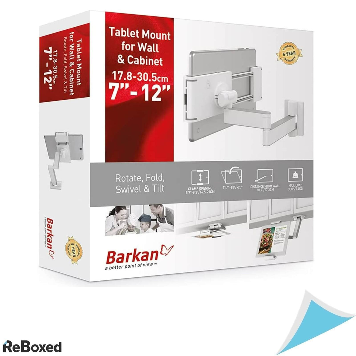 Barkan T54 Suport Tableta de perete 1.4Kg 7-12 inch Pivot Articulabil