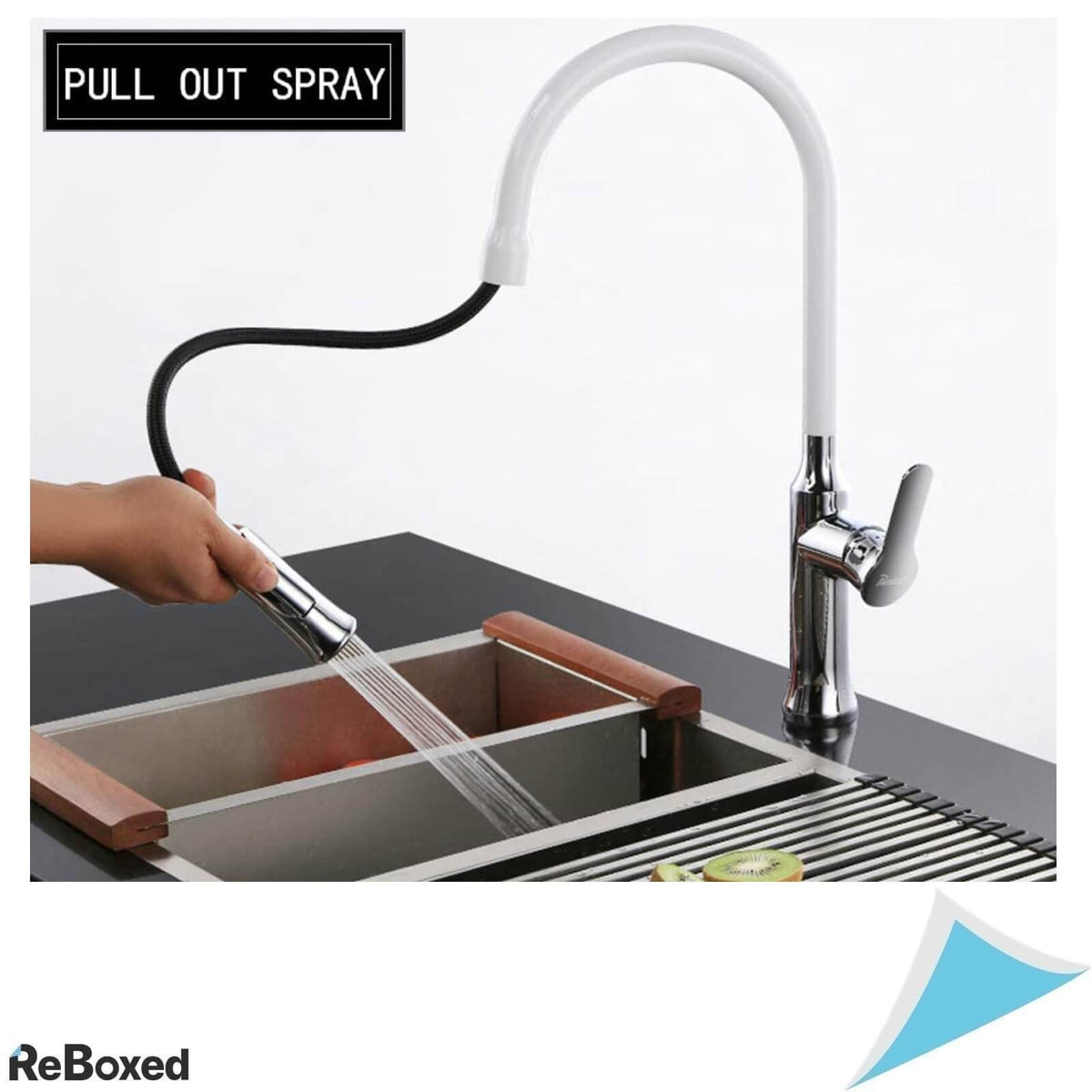 PHASAT KW07E Baterie Bucatarie Cap Extensibil Rotativ 2 Moduri