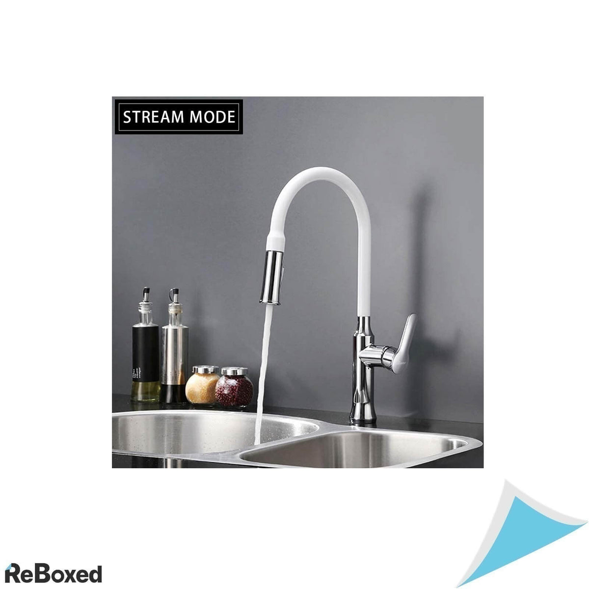 PHASAT KW07E Baterie Bucatarie Cap Extensibil Rotativ 2 Moduri