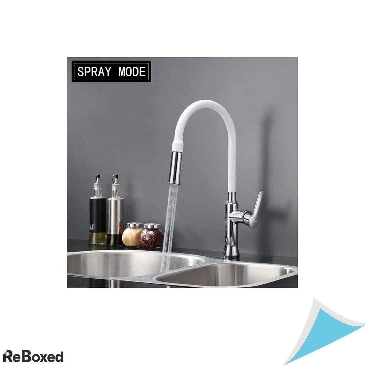 PHASAT KW07E Baterie Bucatarie Cap Extensibil Rotativ 2 Moduri