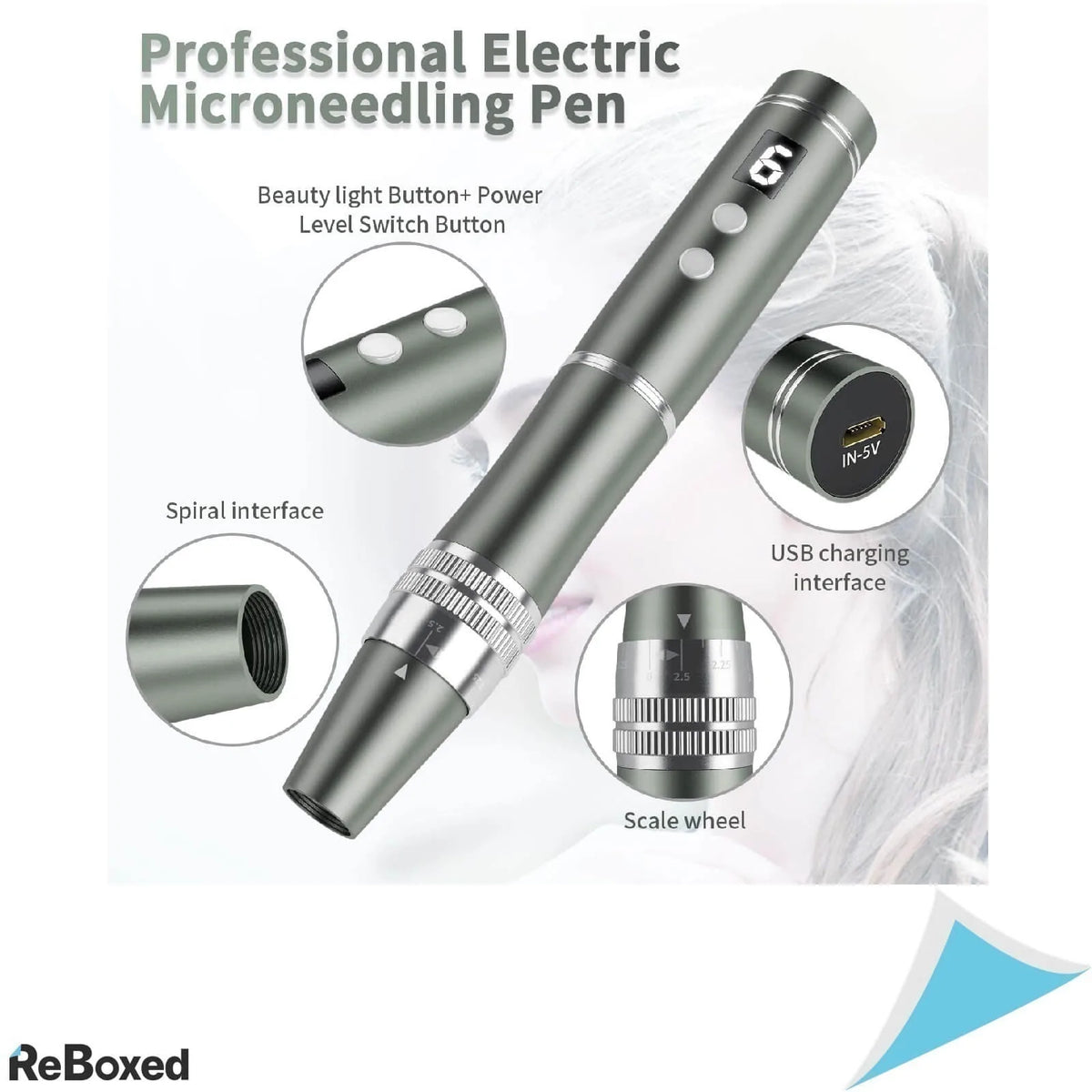 BeautLinks Pen Microneedling Micro-Ace Intinerire Piele Acnee Riduri