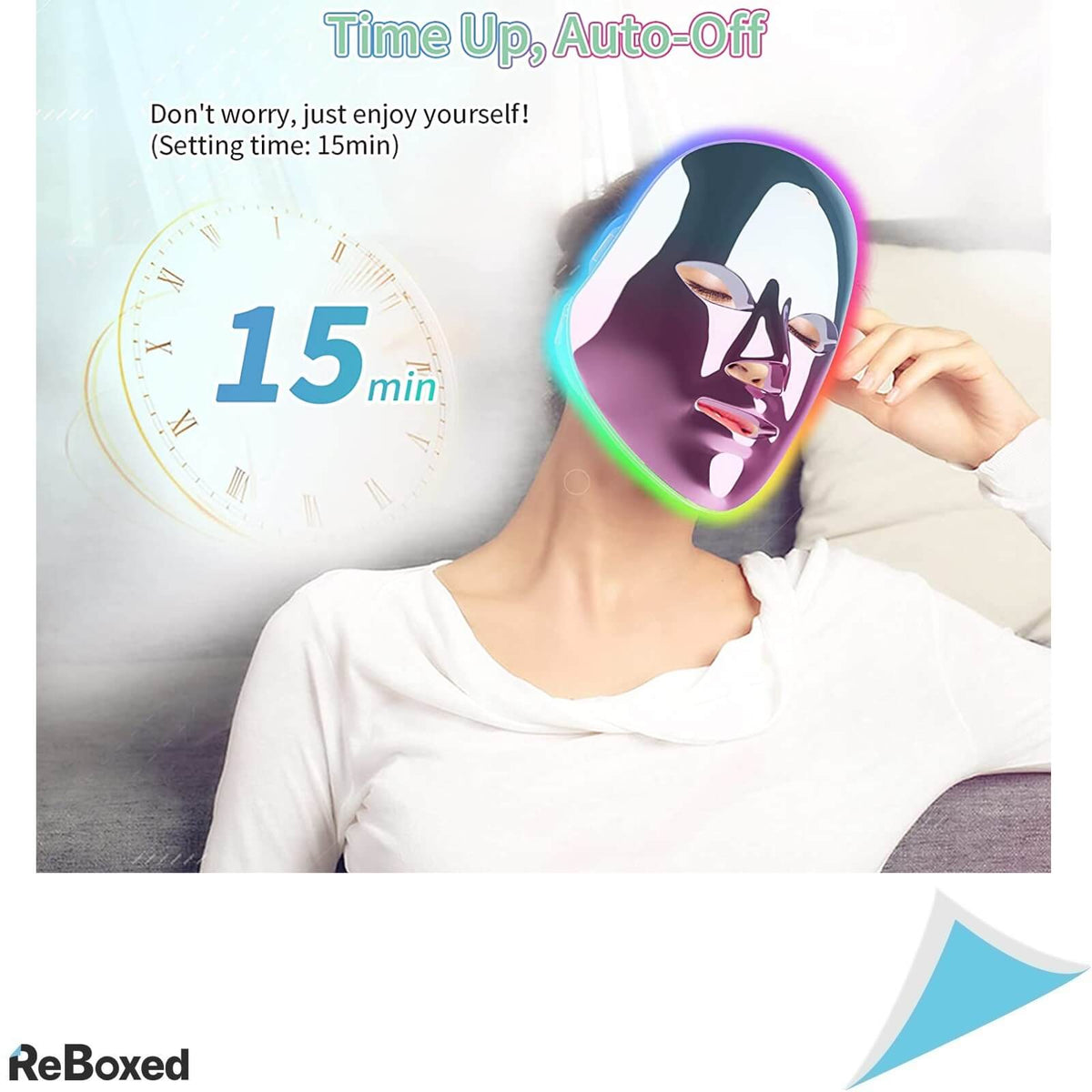 Masca Fototerapie LED 7 Culori Anti-Imbatranire Rejuvenation