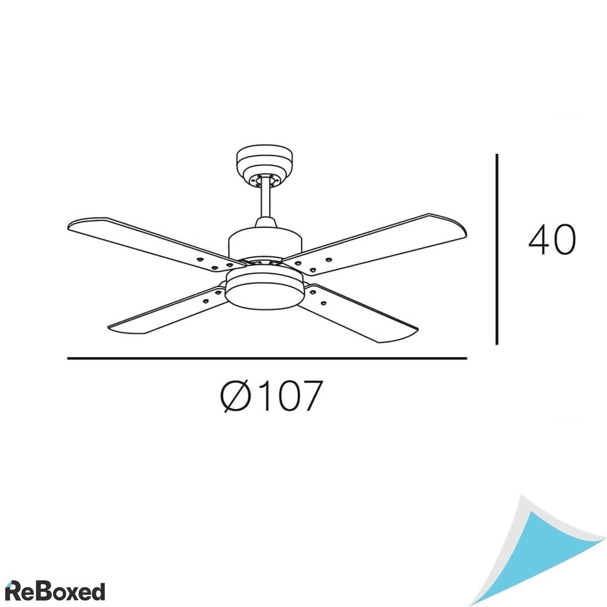 Bel Air Home Ventilator de Tavan Kenia cu Lumina LED 20W Alb