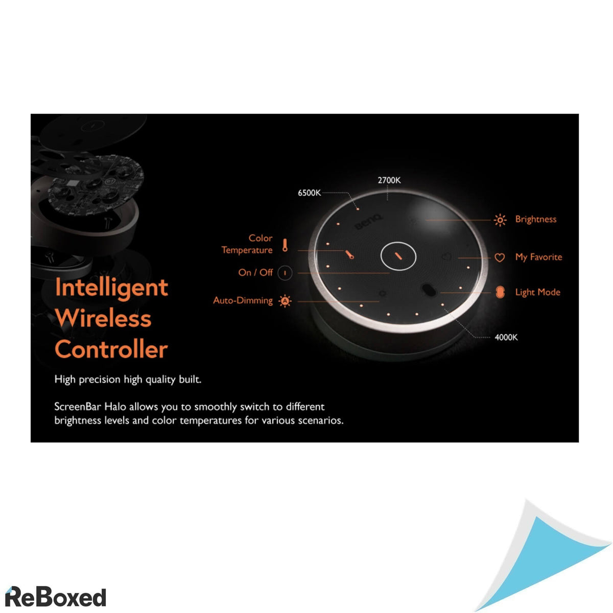 BenQ ScreenBar Halo Lampa LED Monitor Controller Wireless