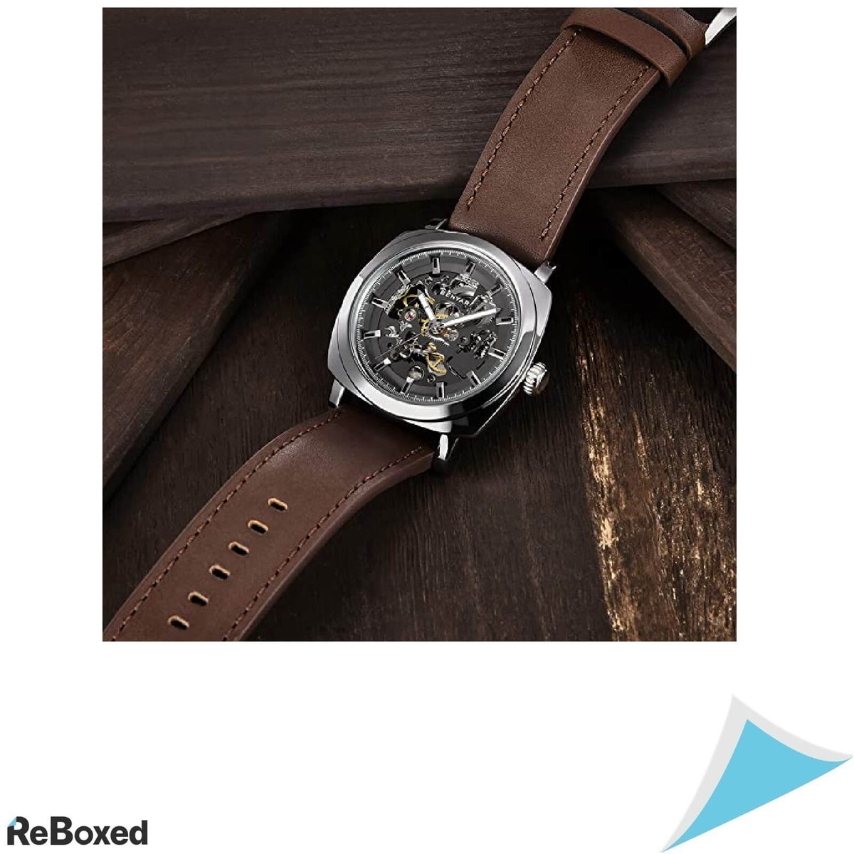 Benyar Ceas Automatic Cadran Schelet 30M Curea Piele