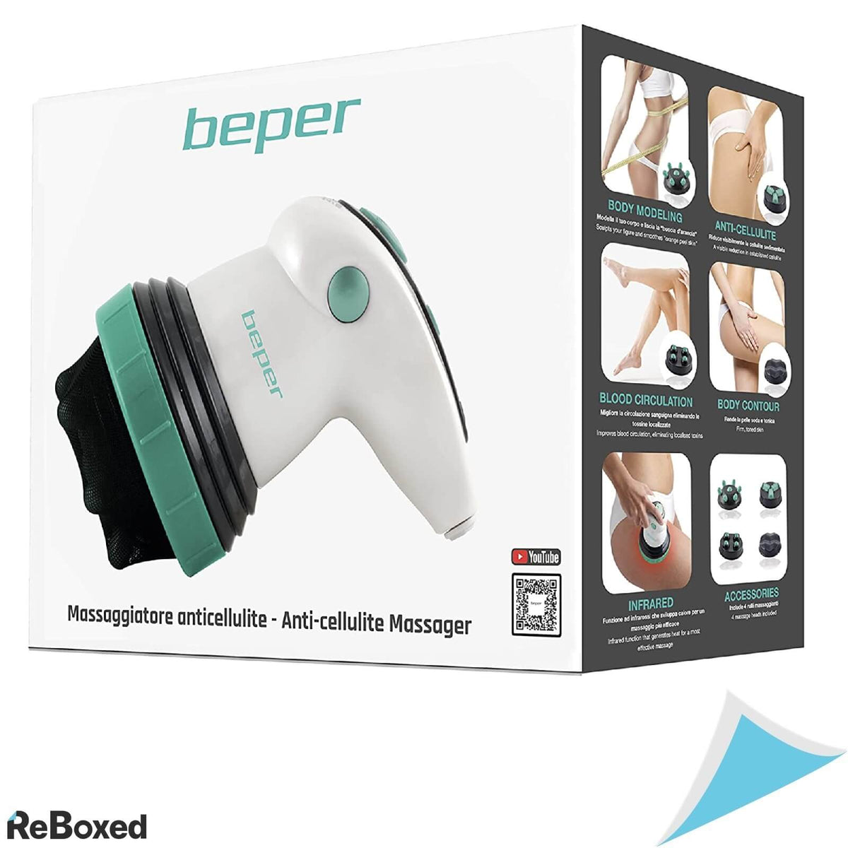 Beper 40.500 Aparat Masaj Anticelulitic 4 in 1 25W