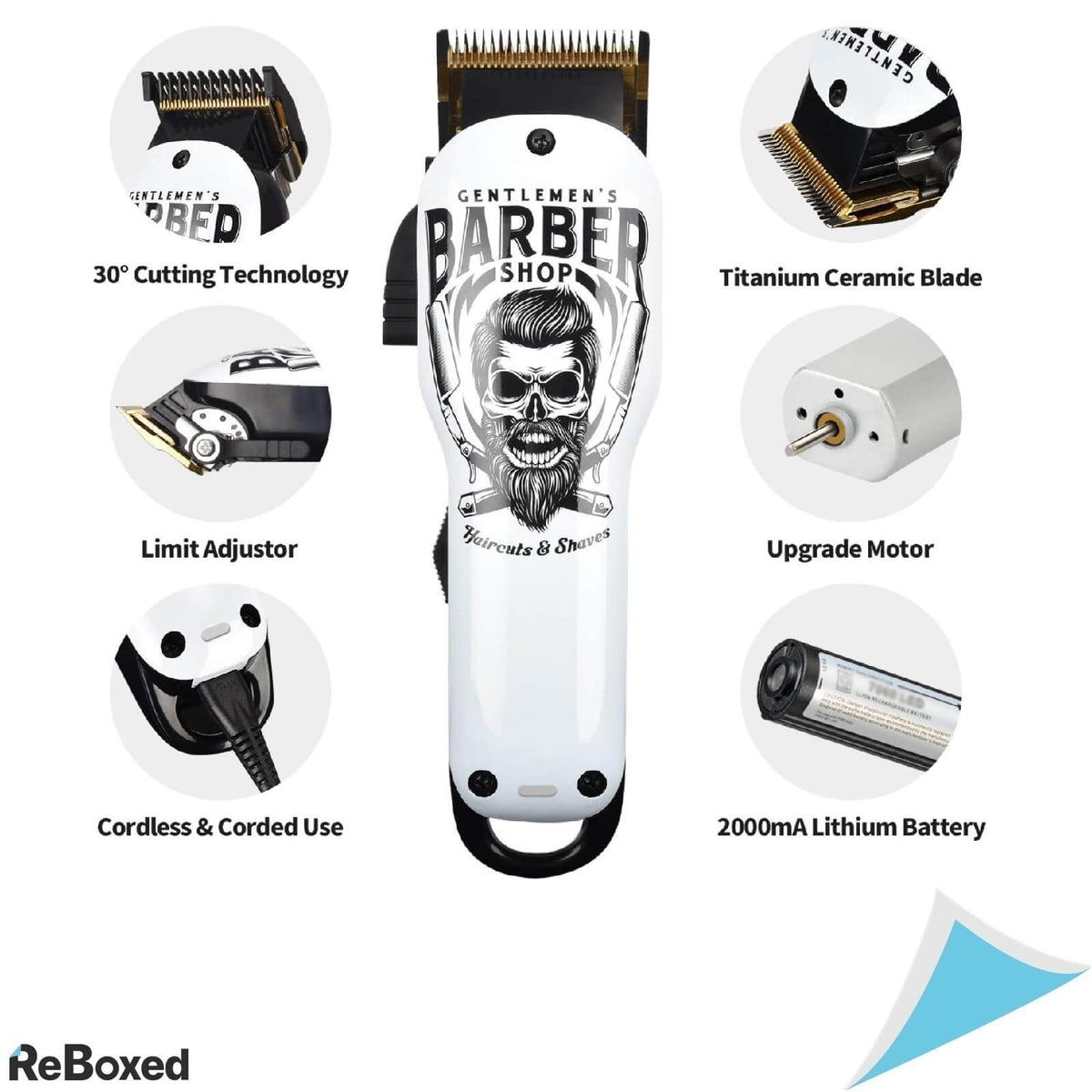 Bestbomg Trimmer Profesional Grafitti Tuns Baterie 2000mAh