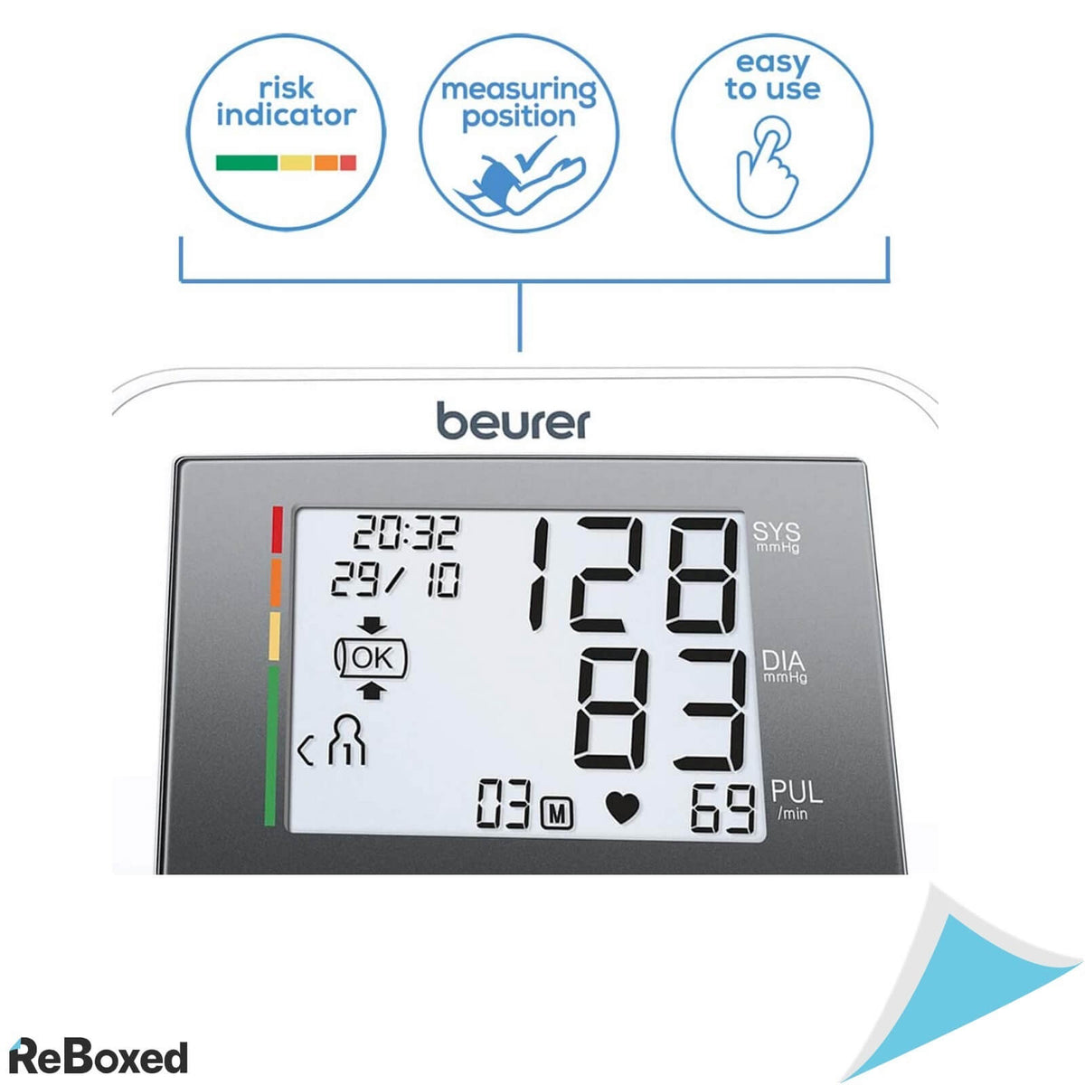 Beurer BM27 Tensiometru Digital de Brat cu Display LCD si Memorie