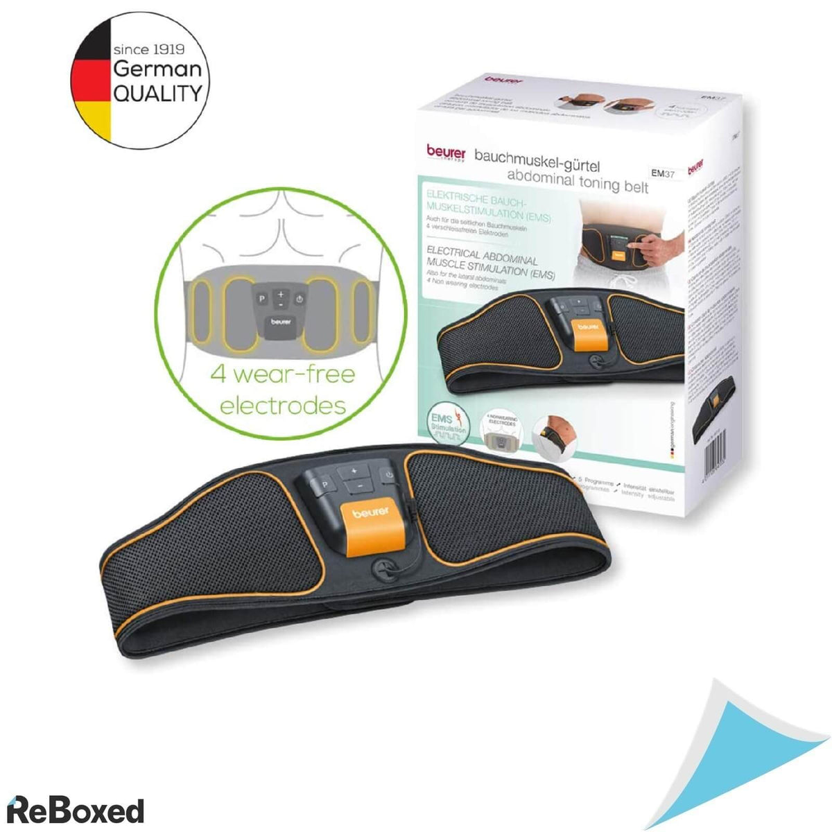 Beurer EM37 Centura Abdominala 4 Electrozi 5 Programe