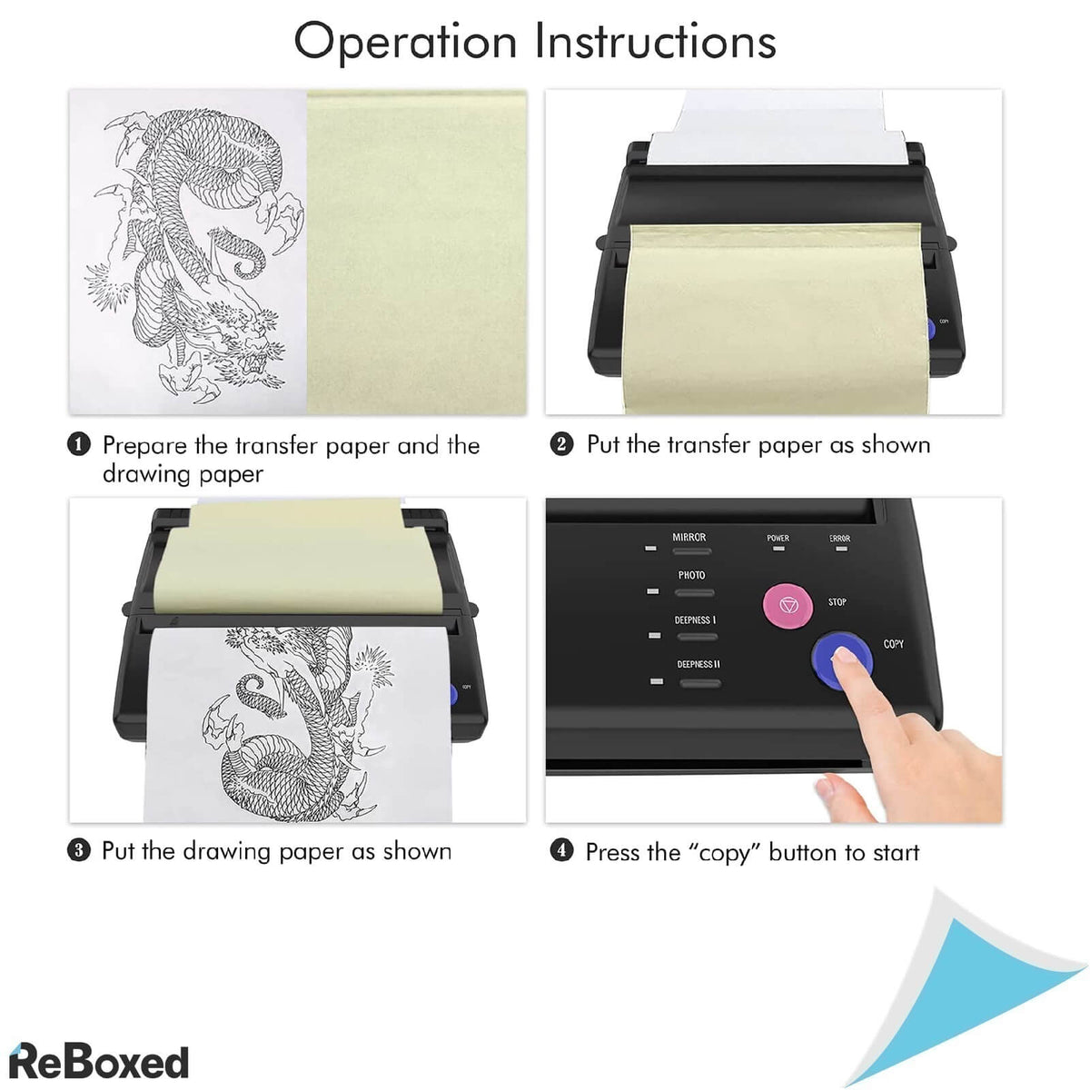 Biomaser Imprimanta Transfer Tatuaje Temporare Sabloane