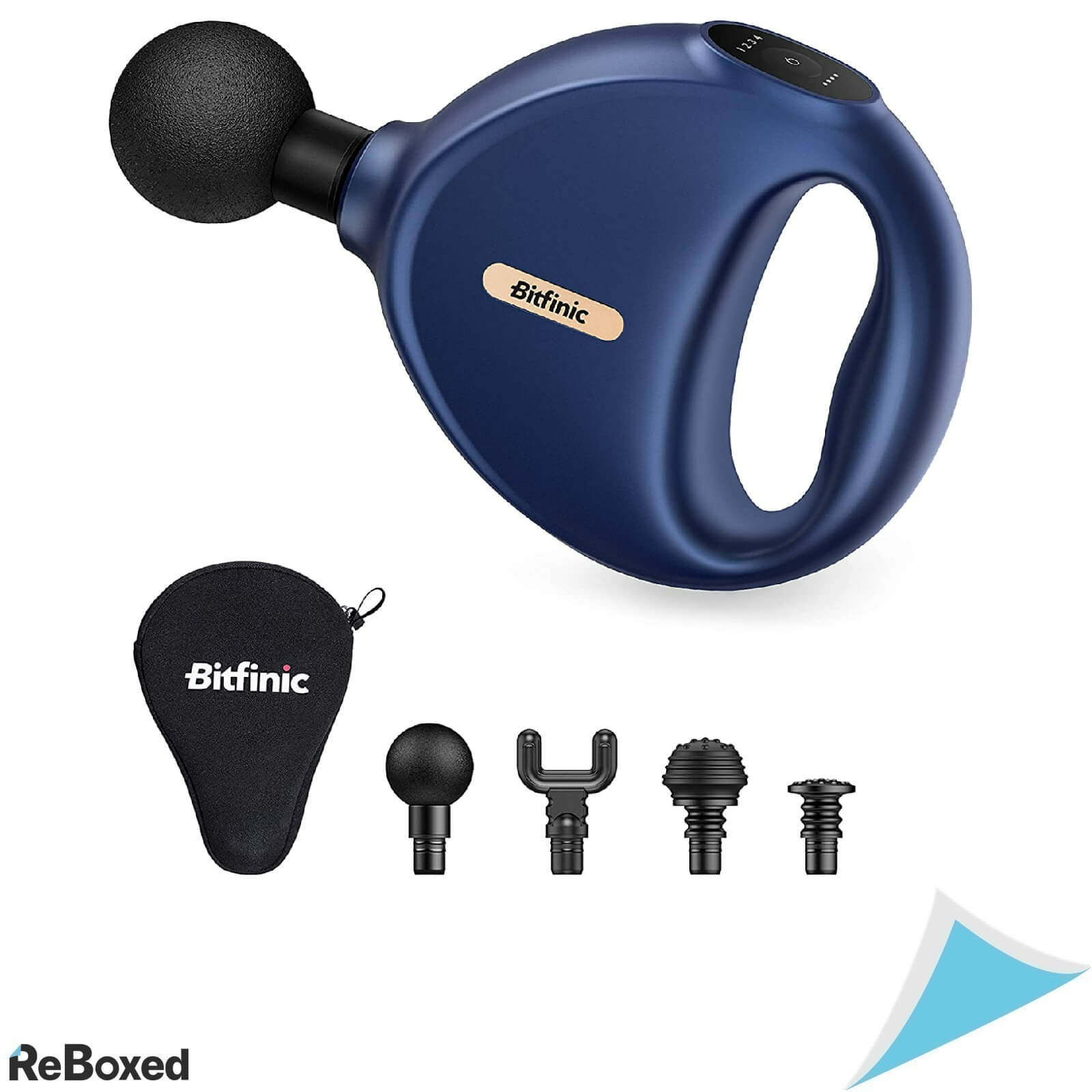 Bitfinic Pistol de Masaj Ultraportabil USB-C 4 Viteze si Capete