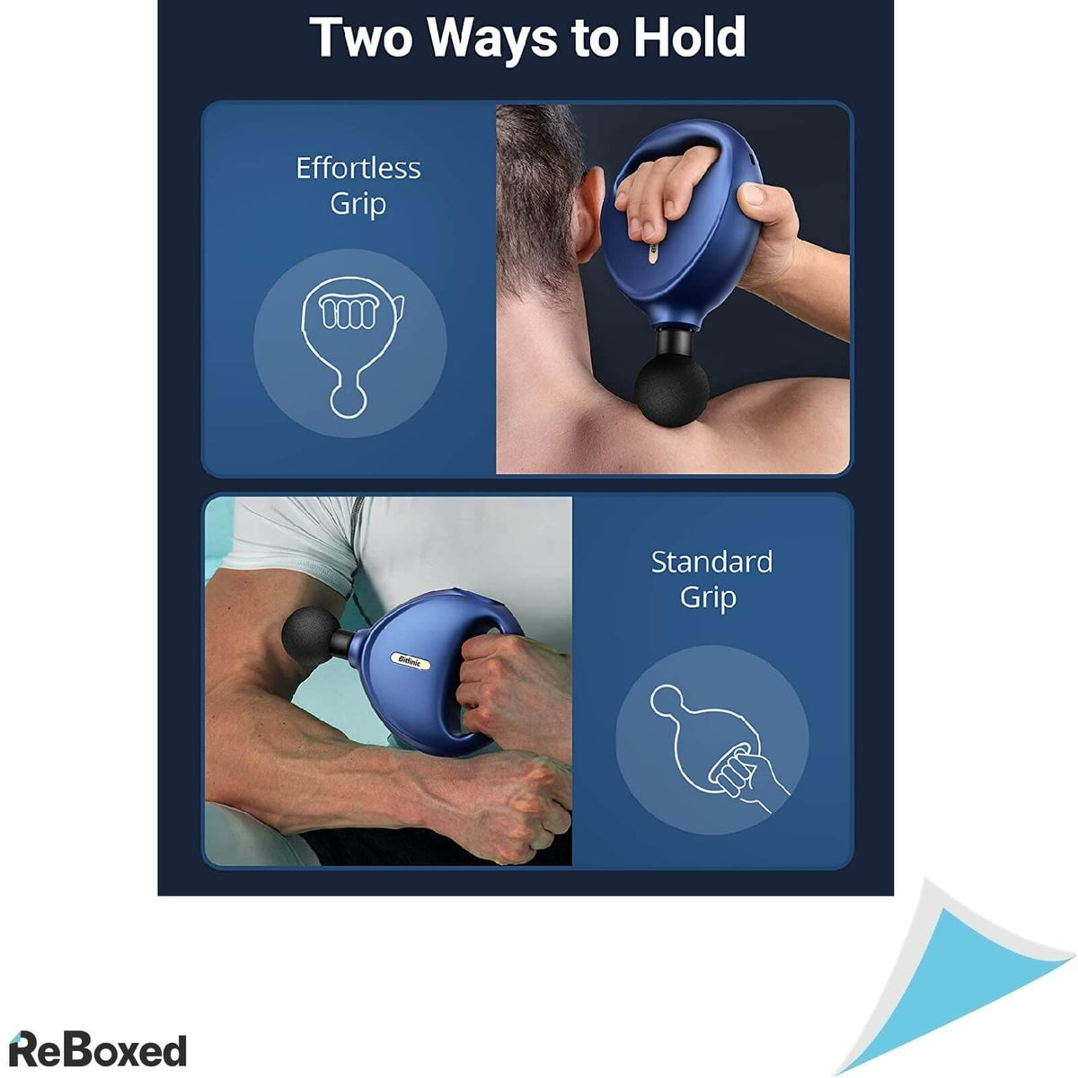 Bitfinic Pistol de Masaj Ultraportabil USB-C 4 Viteze si Capete