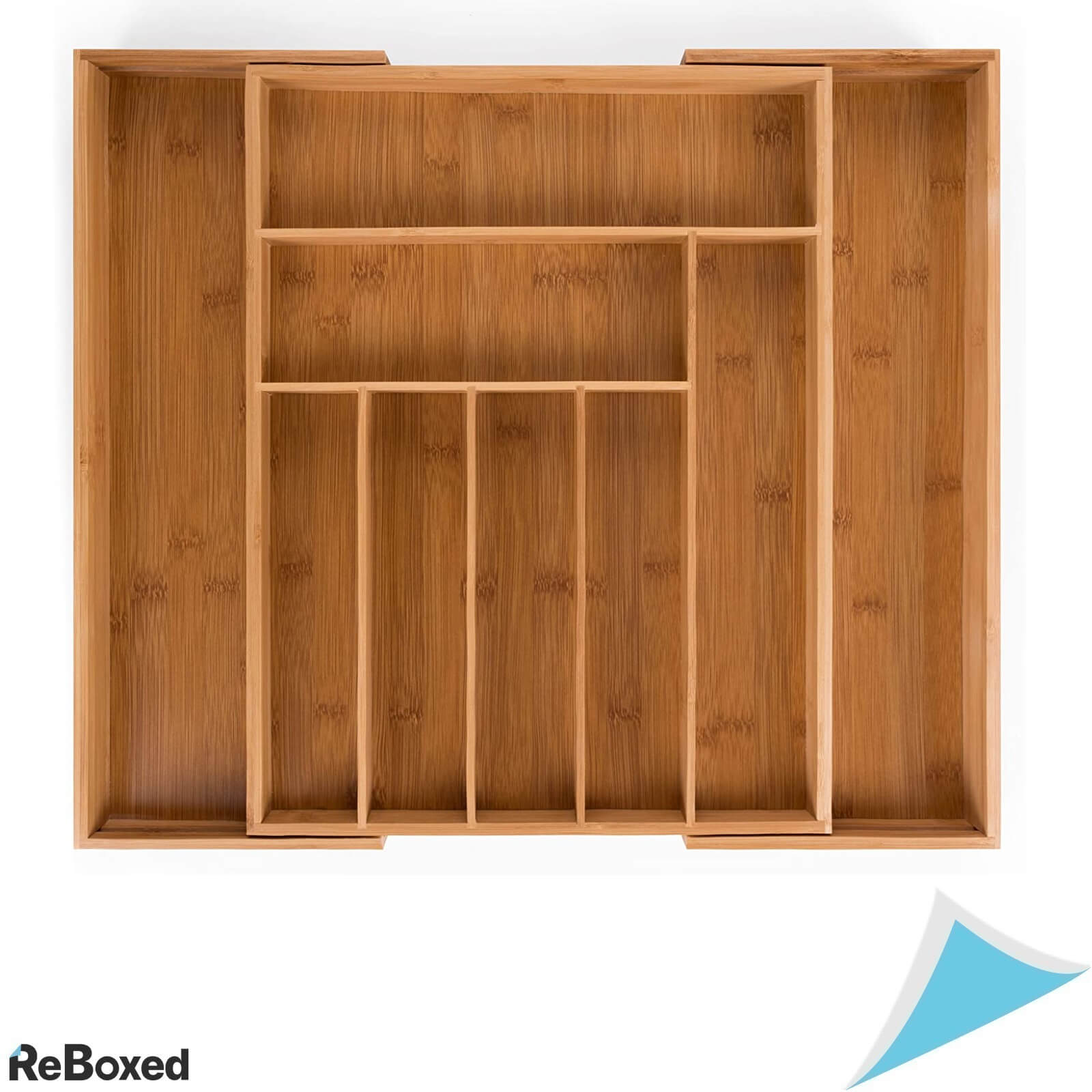 Blumtal Tava Organizator Reglabil din Bambus pentru Tacamuri