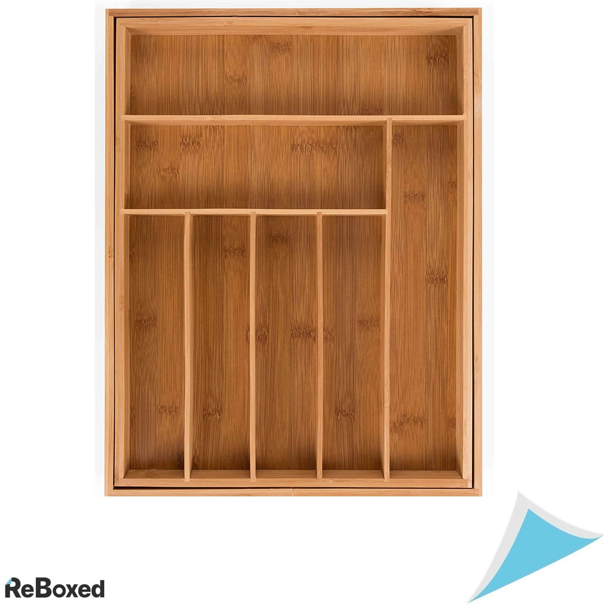 Blumtal Tava Organizator Reglabil din Bambus pentru Tacamuri