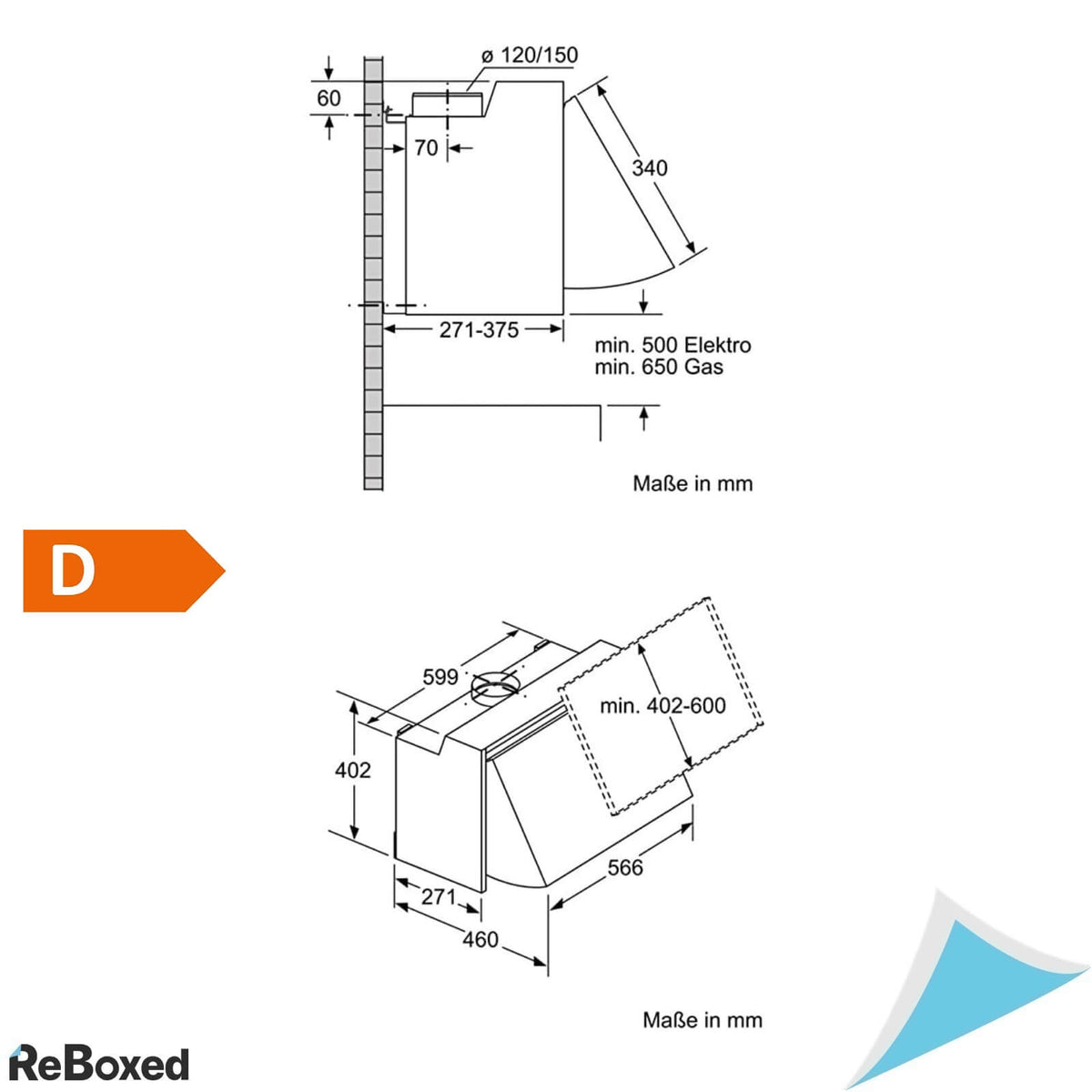 Bosch DEM63AC00 Seria 2 Hota Perete 60cm Intensiva