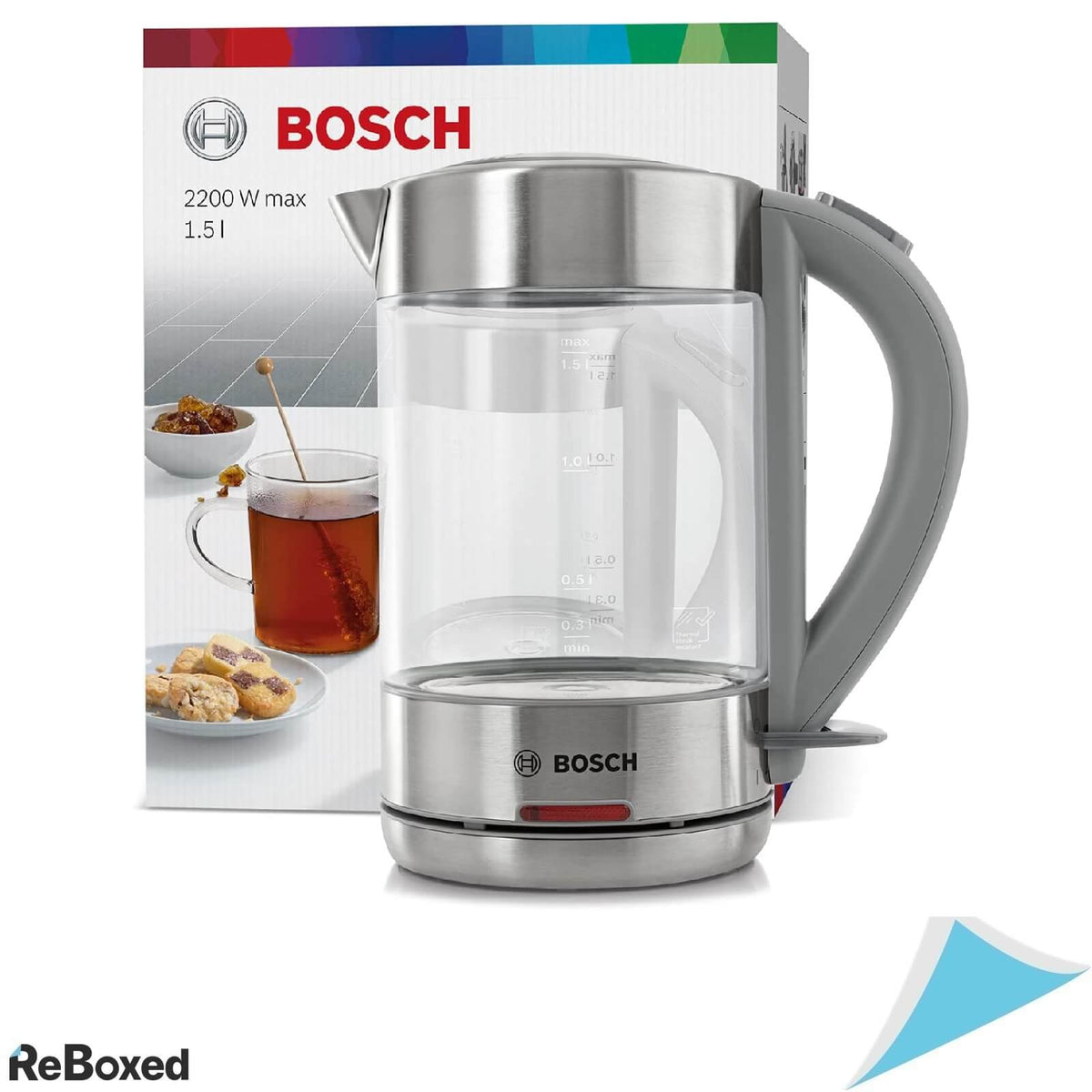 Bosch TWK7090B Fierbator de Apa 2200W 1.5l Sticla ReBoxed